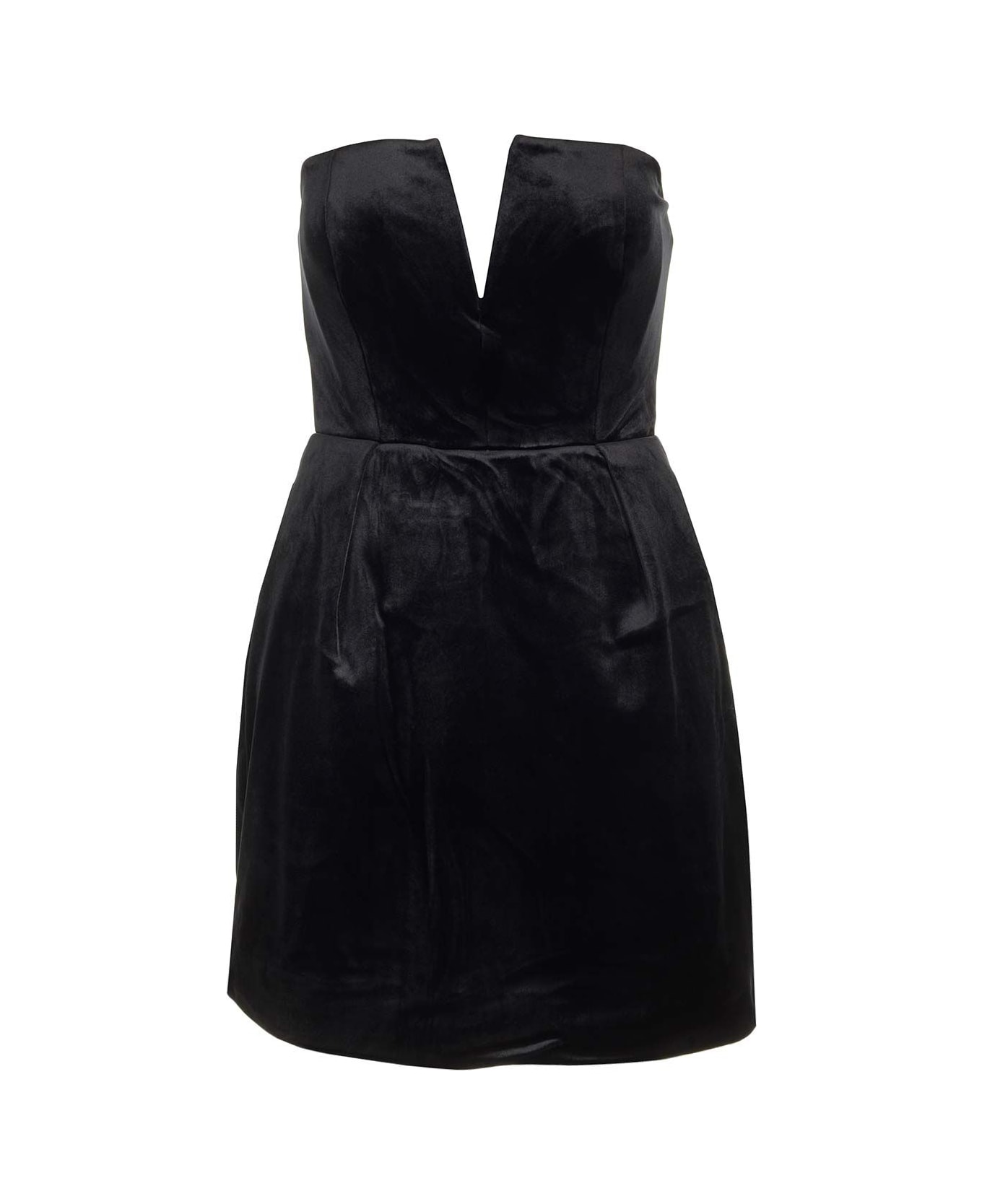 Roland Mouret Silk Velvet Mini Dress - Black