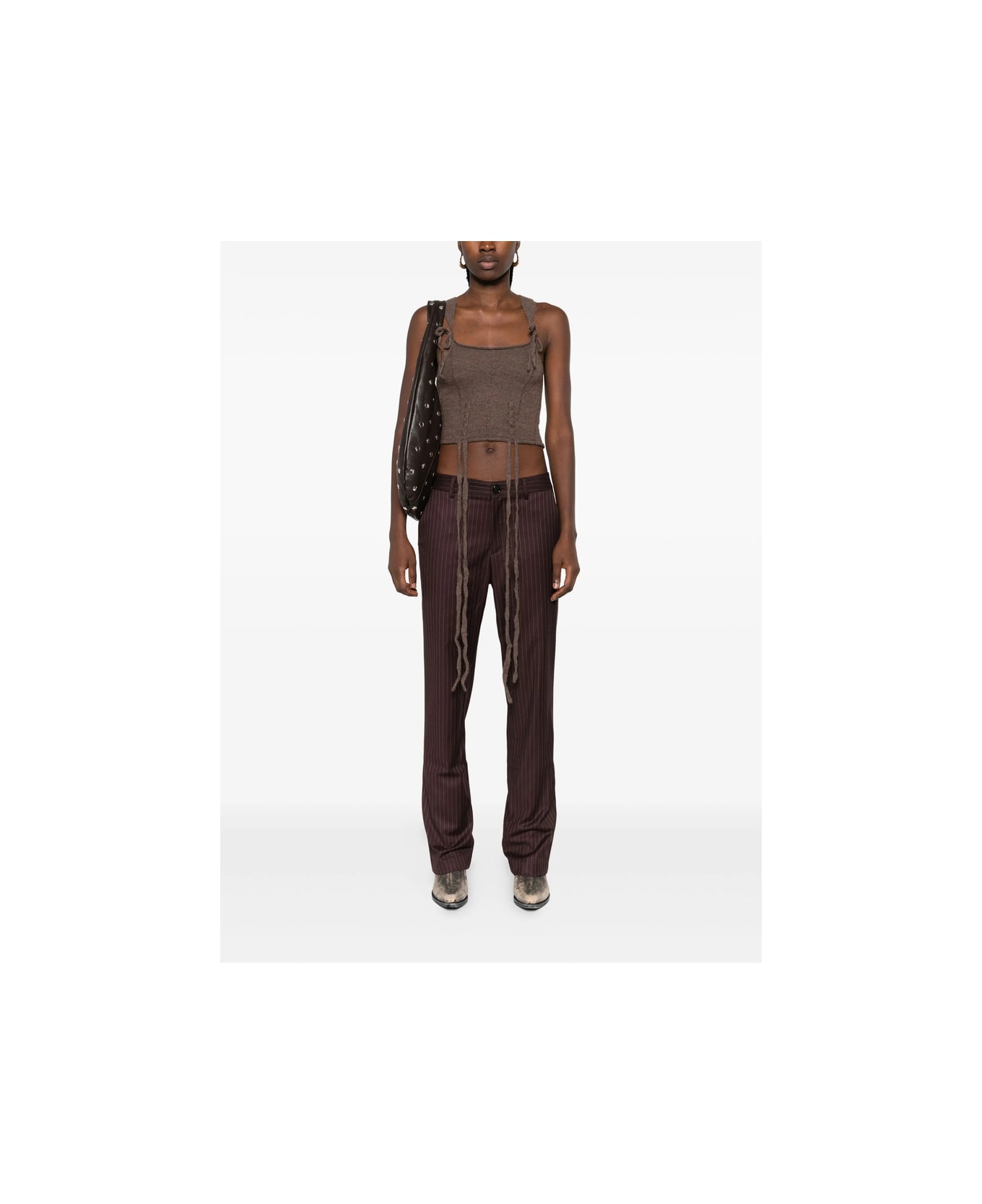 Ann Demeulemeester Top - BROWN