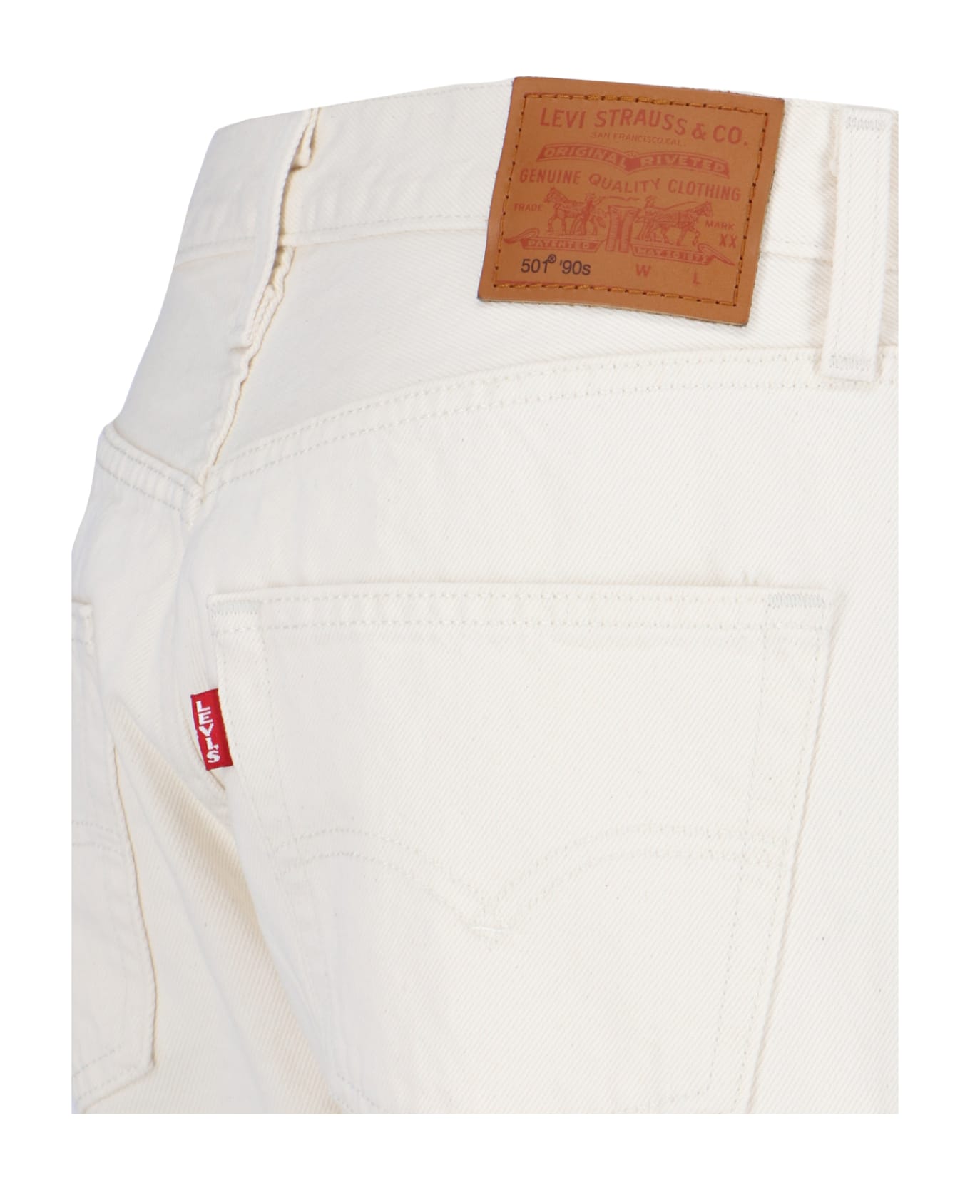 Levi's "501® 90's" Straight Jeans - White