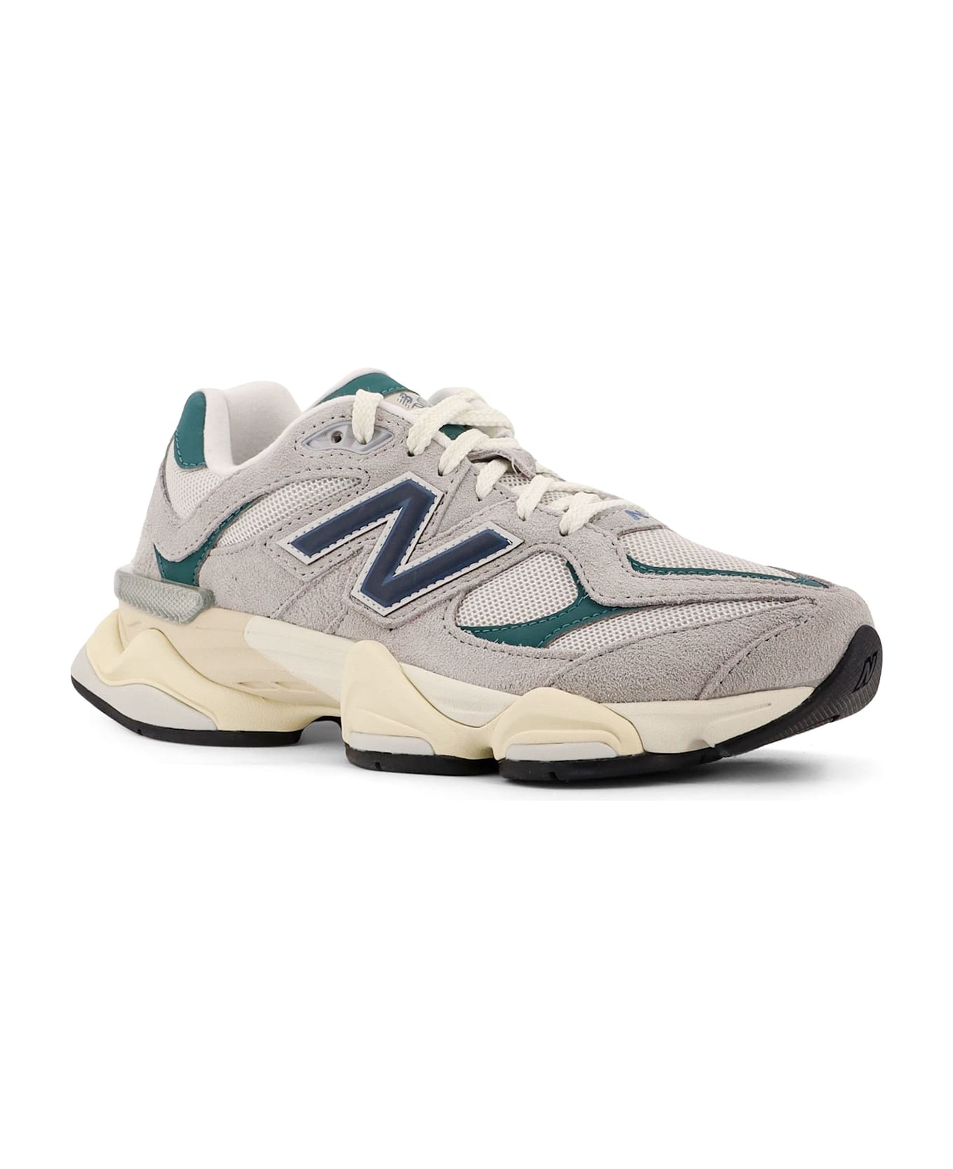 New Balance Mesh And Suede Sneakers With Logo On The Side - Grey