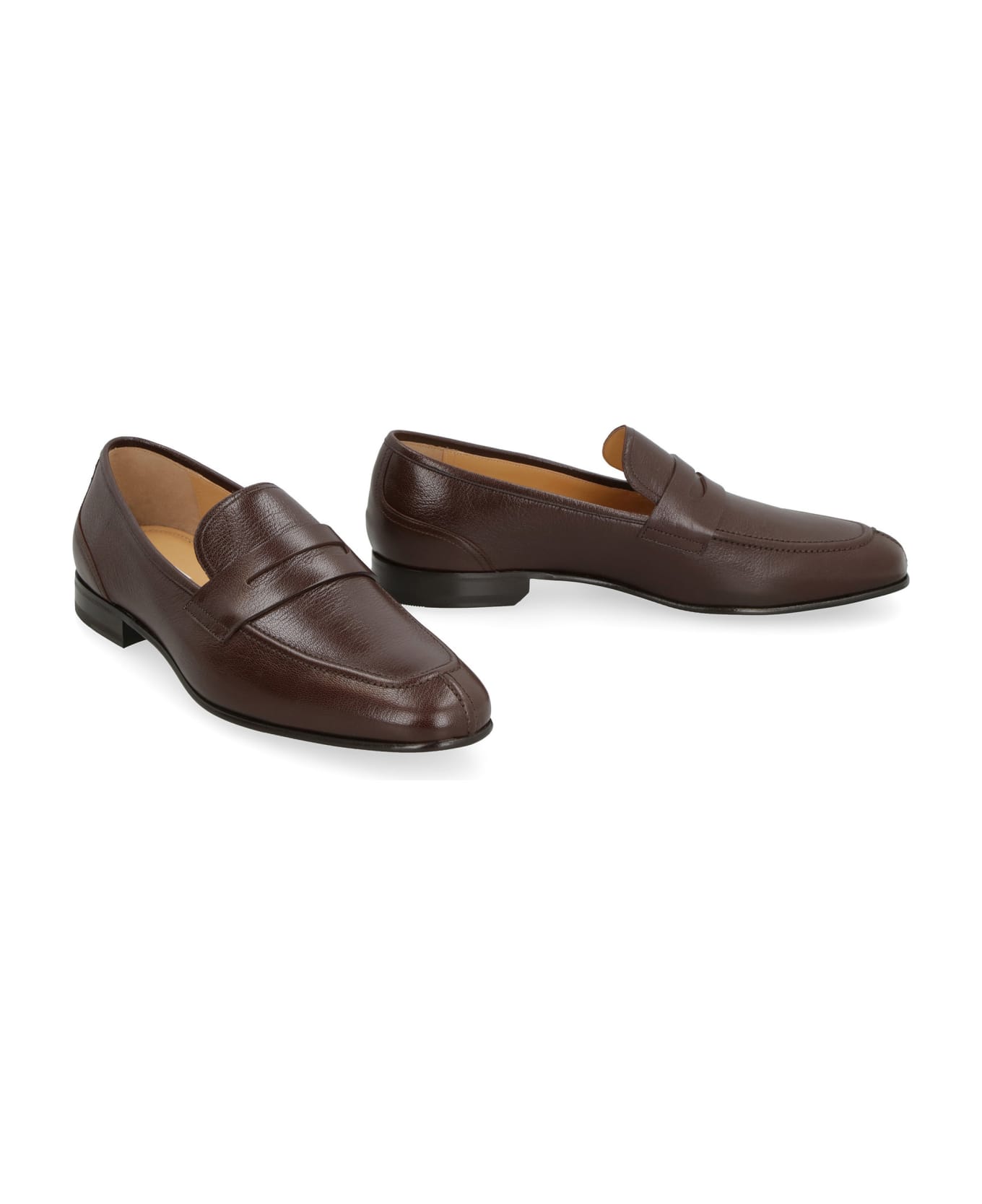 Bally Saix Leather Loafers - brown