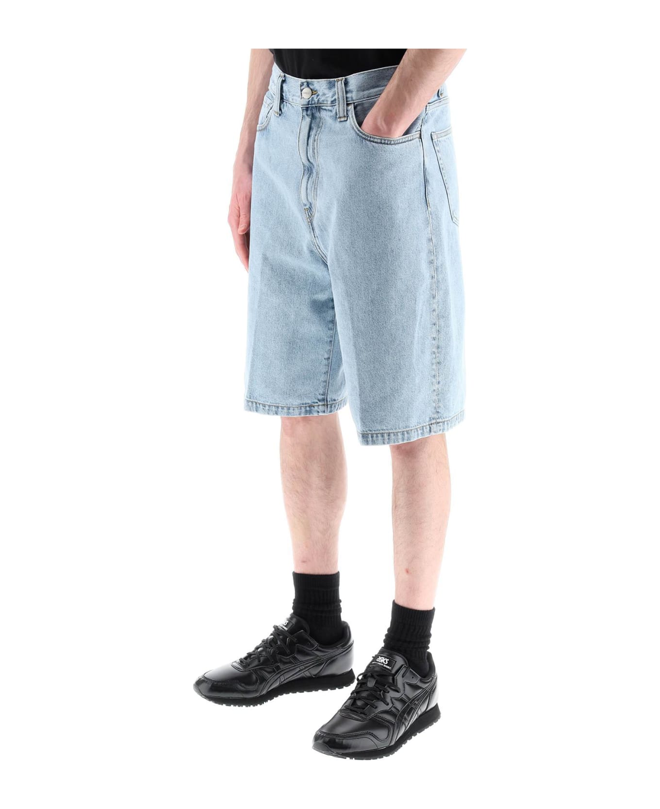 Carhartt Denim Shorts - BLUE BLEACHED (Blue)