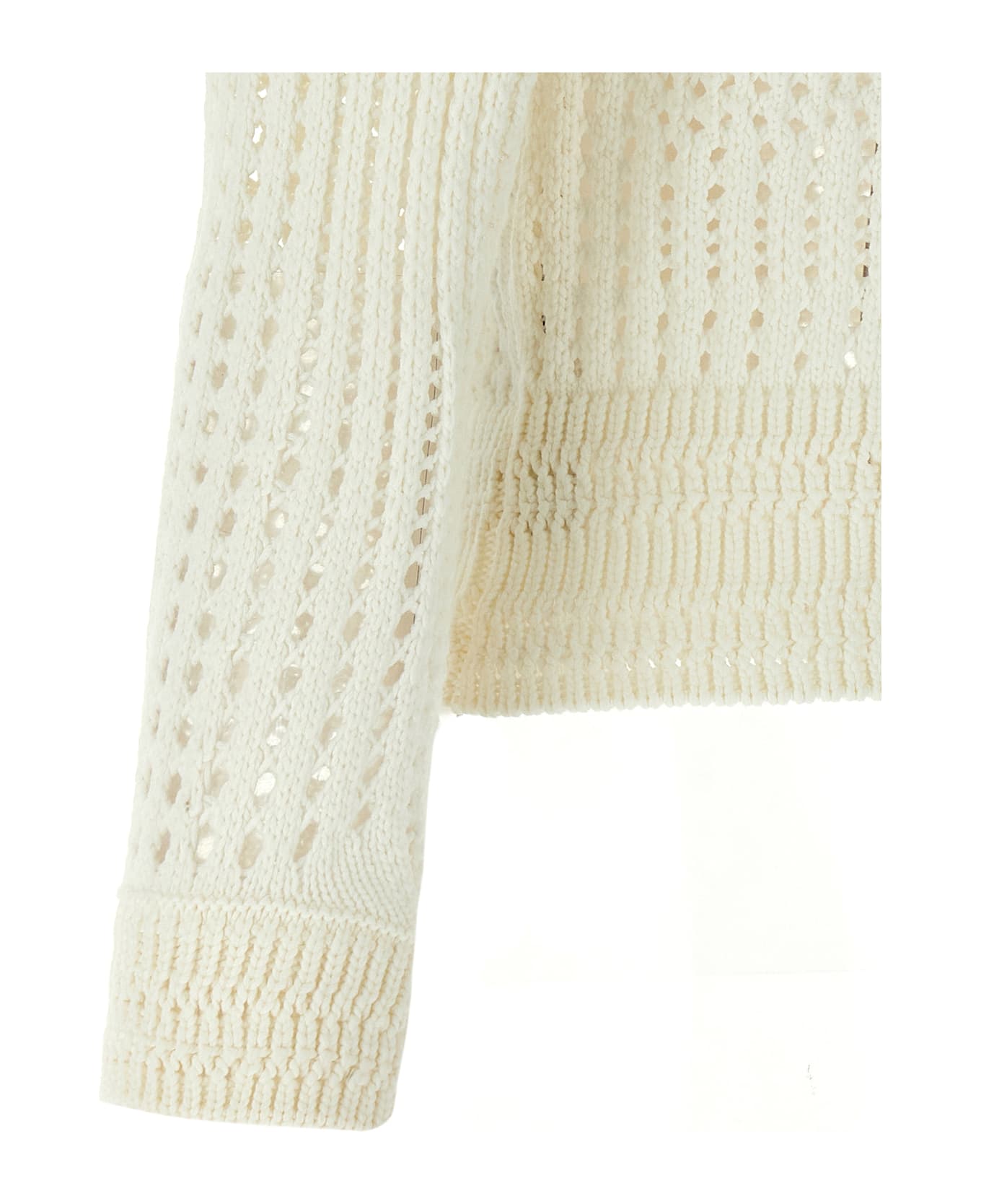 Ermanno Scervino Rhinestone Cardigan - White
