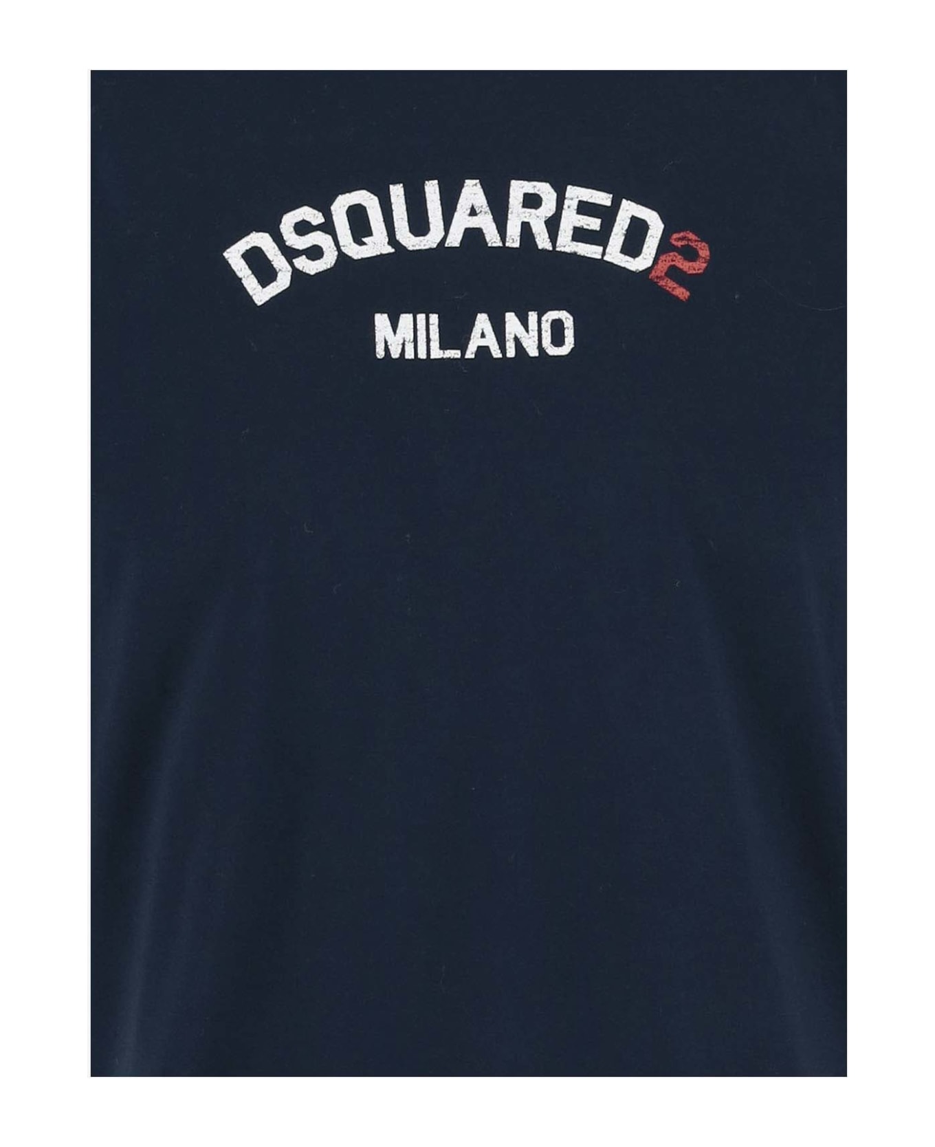 Dsquared2 Cotton T-shirt With Logo - Blue