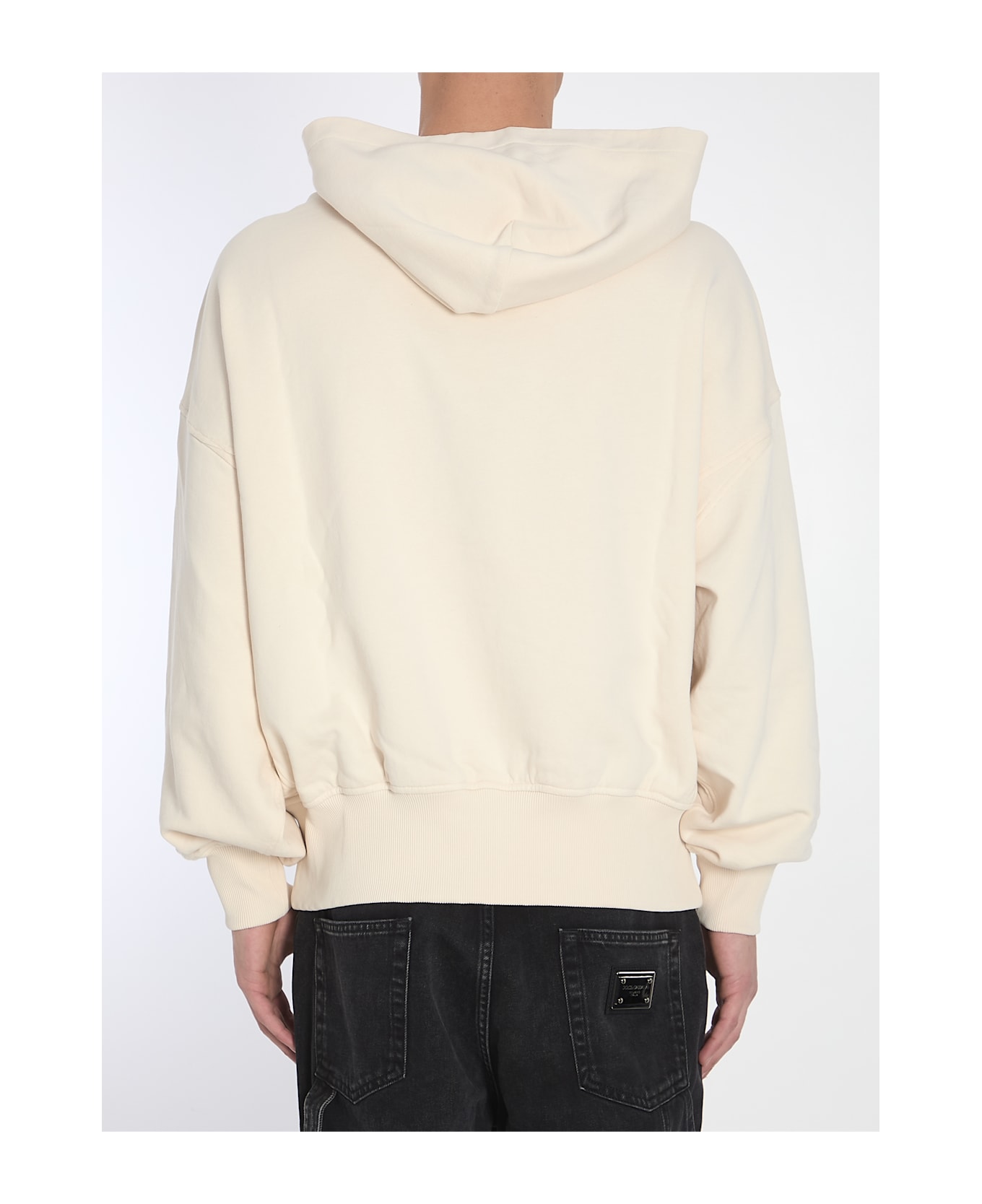 Dolce & Gabbana Hoodie With Embroidery - Panna