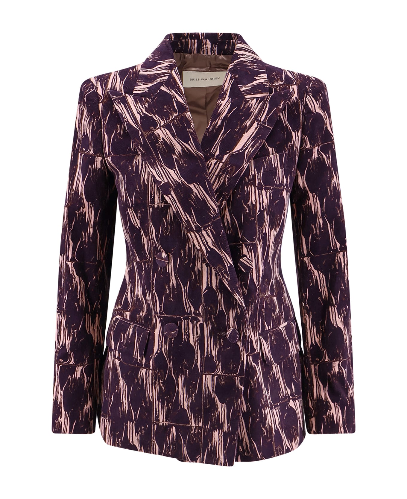 Dries Van Noten Beaura Corduroy Blazer - Purple