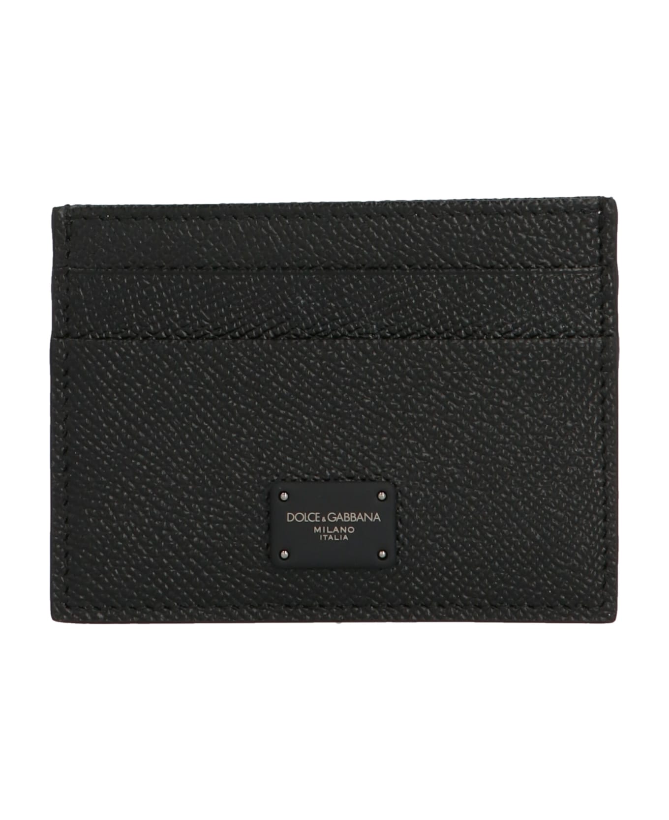 Dolce & Gabbana Logo Patch Wallet - Black  