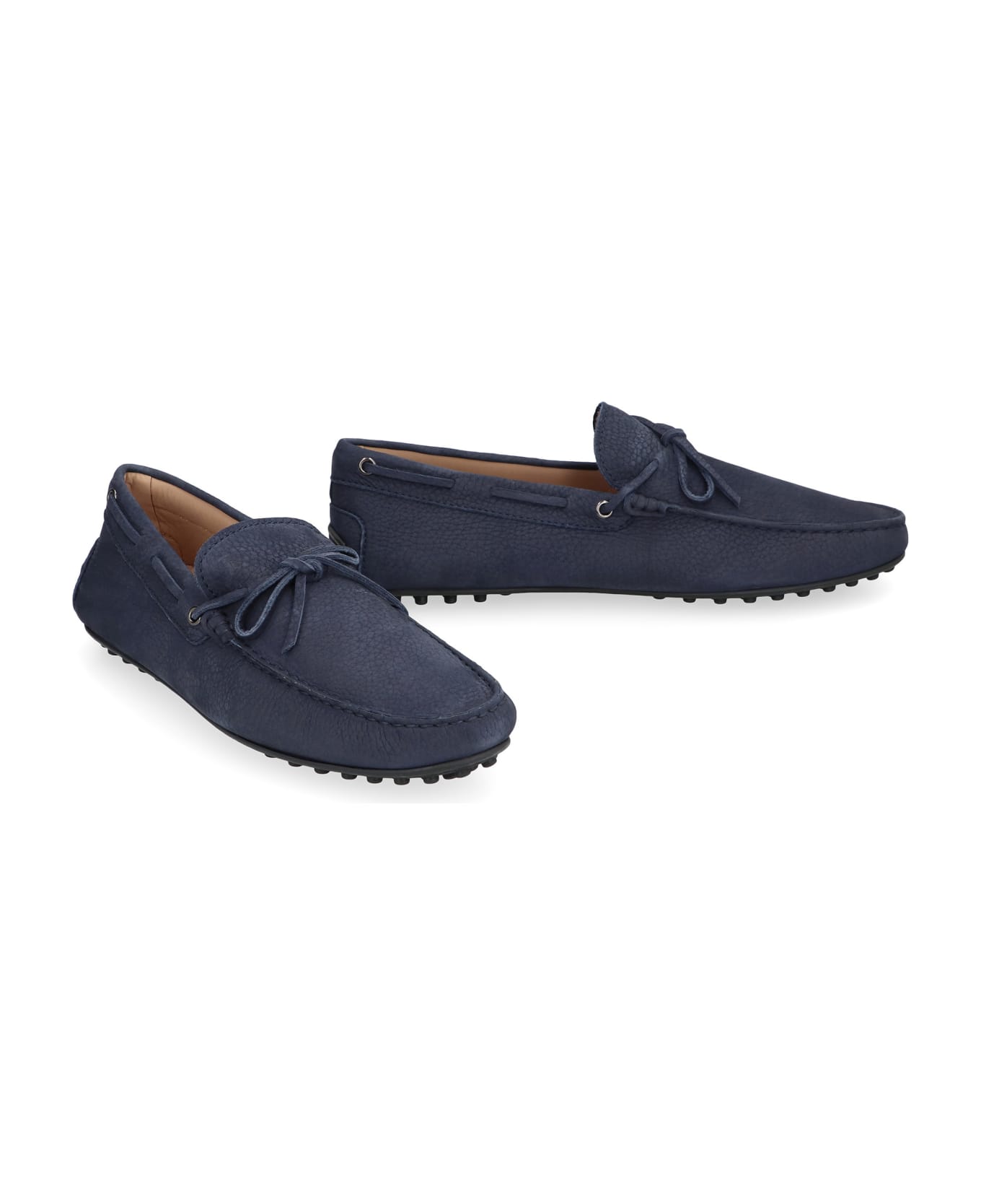 Tod's Suede Loafers - blue ローファー＆デッキシューズ