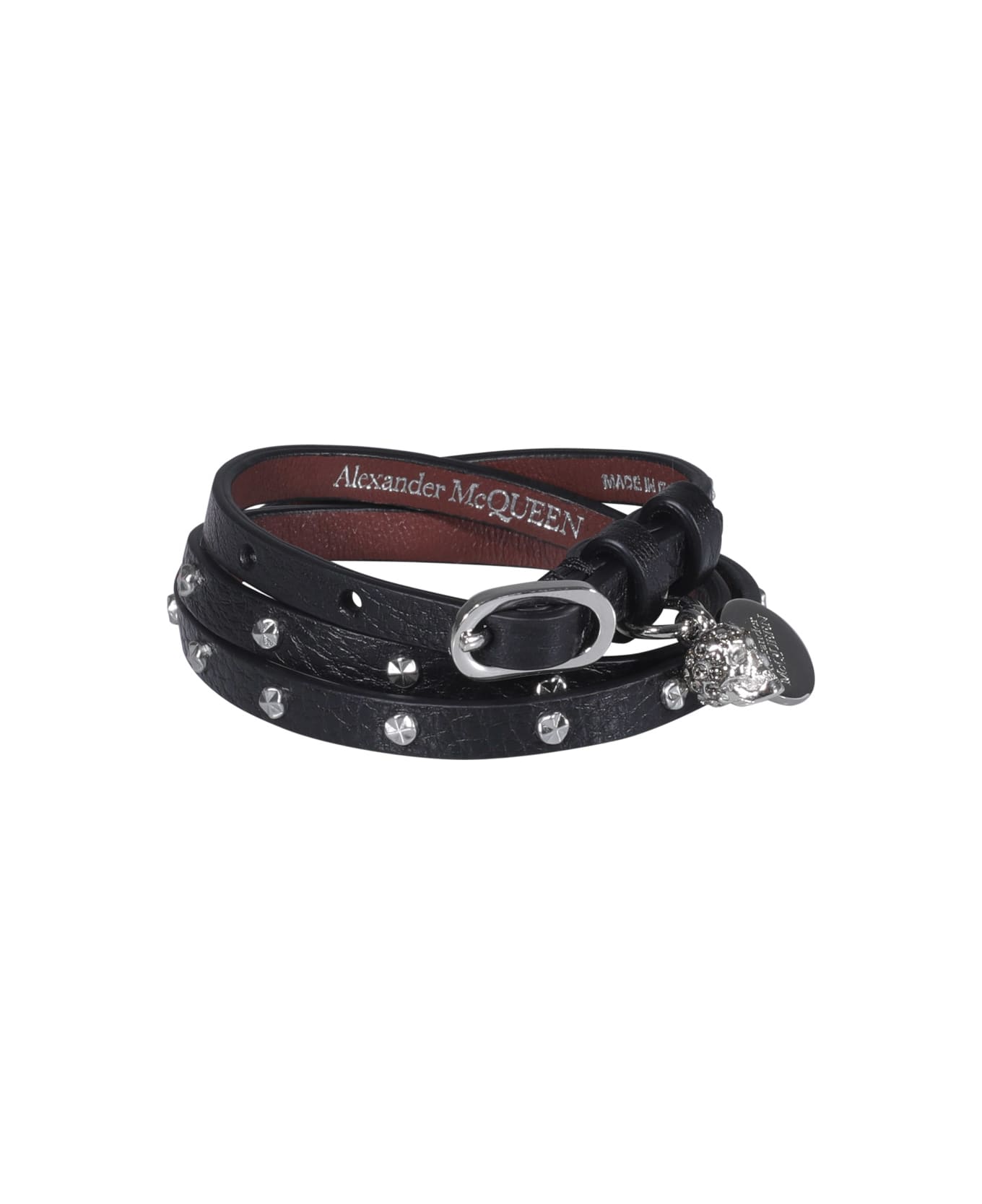 Alexander McQueen Multi Wrap Skull Bracelet - Black