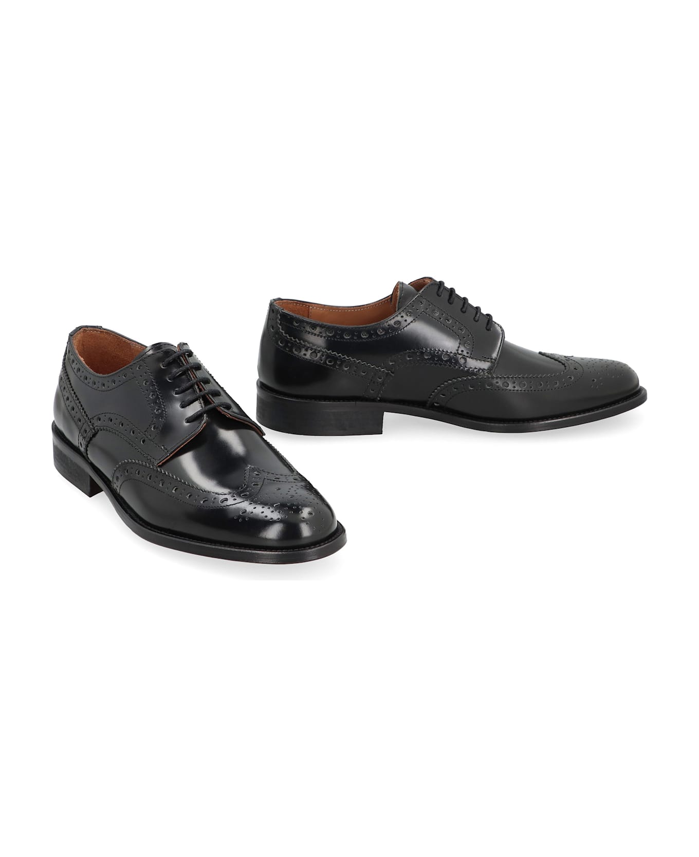 Bruno Magli Leather Lace-up Shoes - black