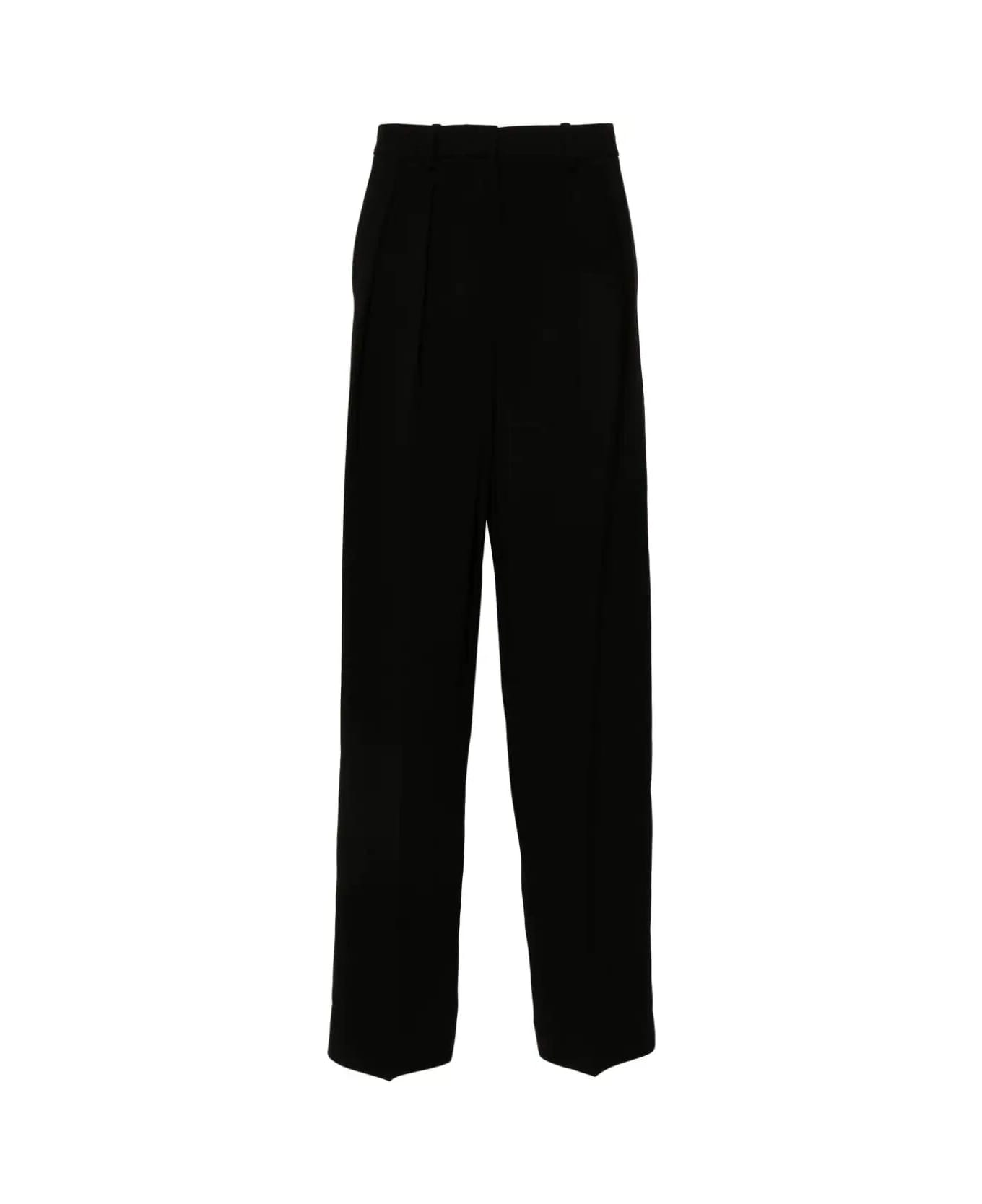 Theory Double Pleat Trouser - Black ボトムス