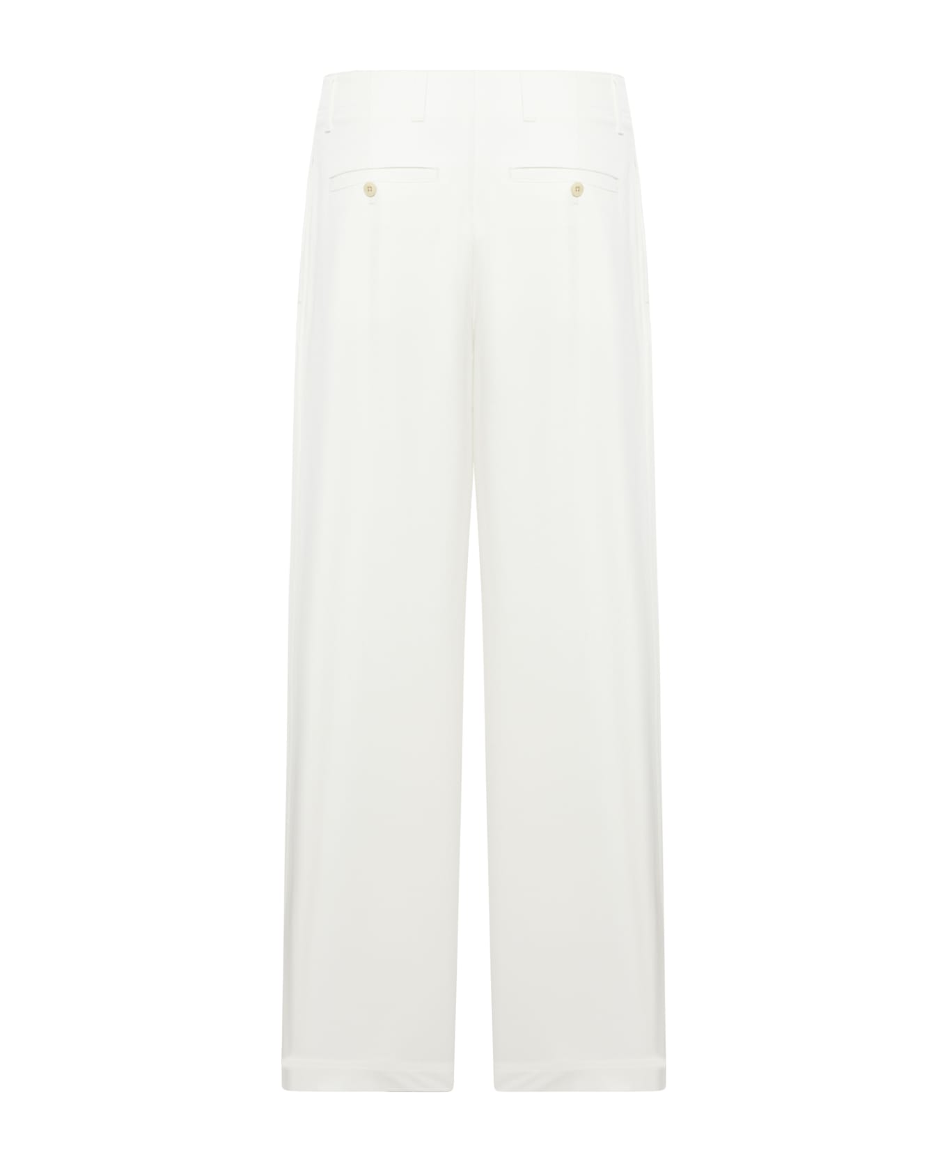 Totême Relaxed Twill Pants - White