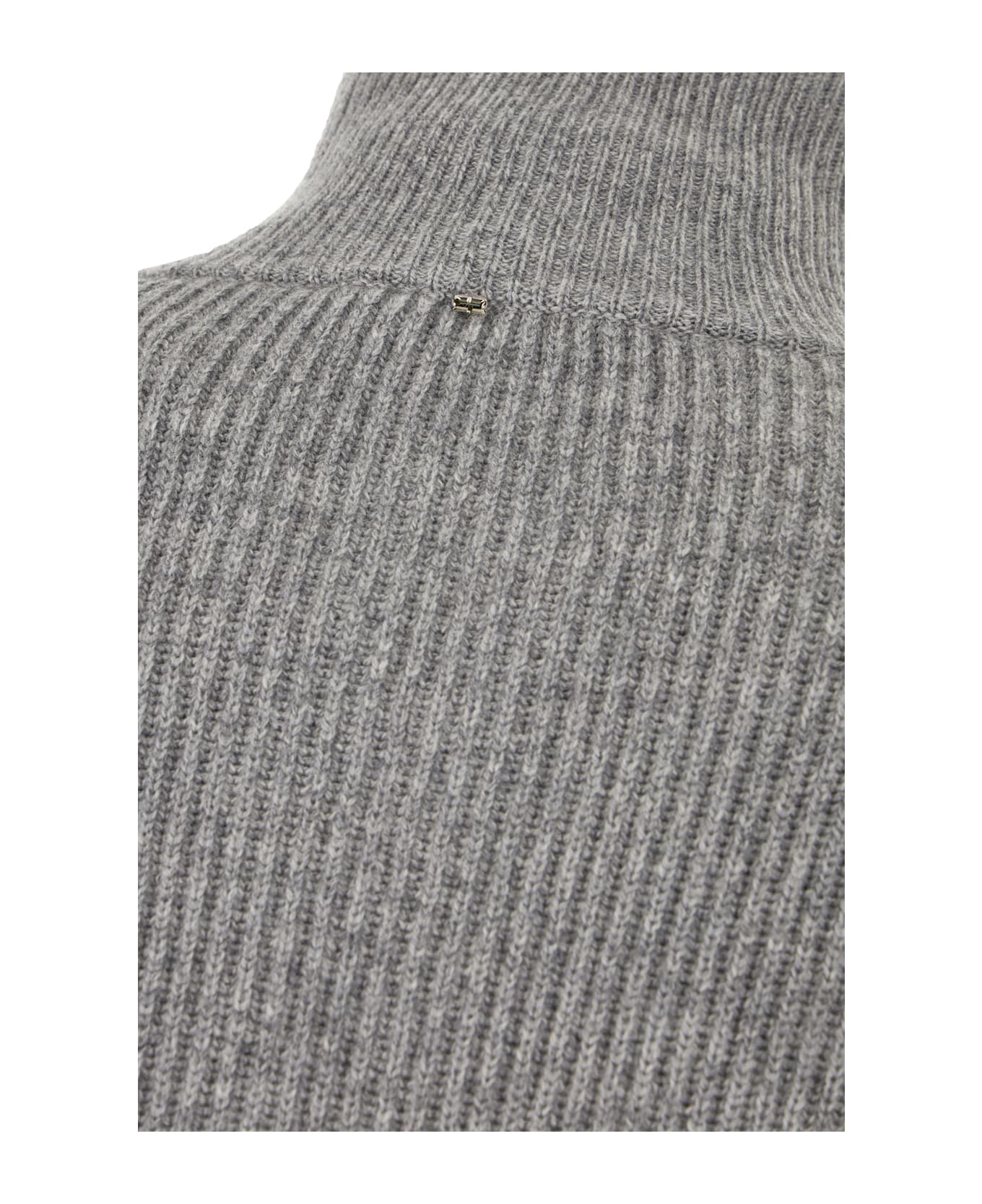 SportMax Grey Wool And Cashmere Cardigan - Grigio