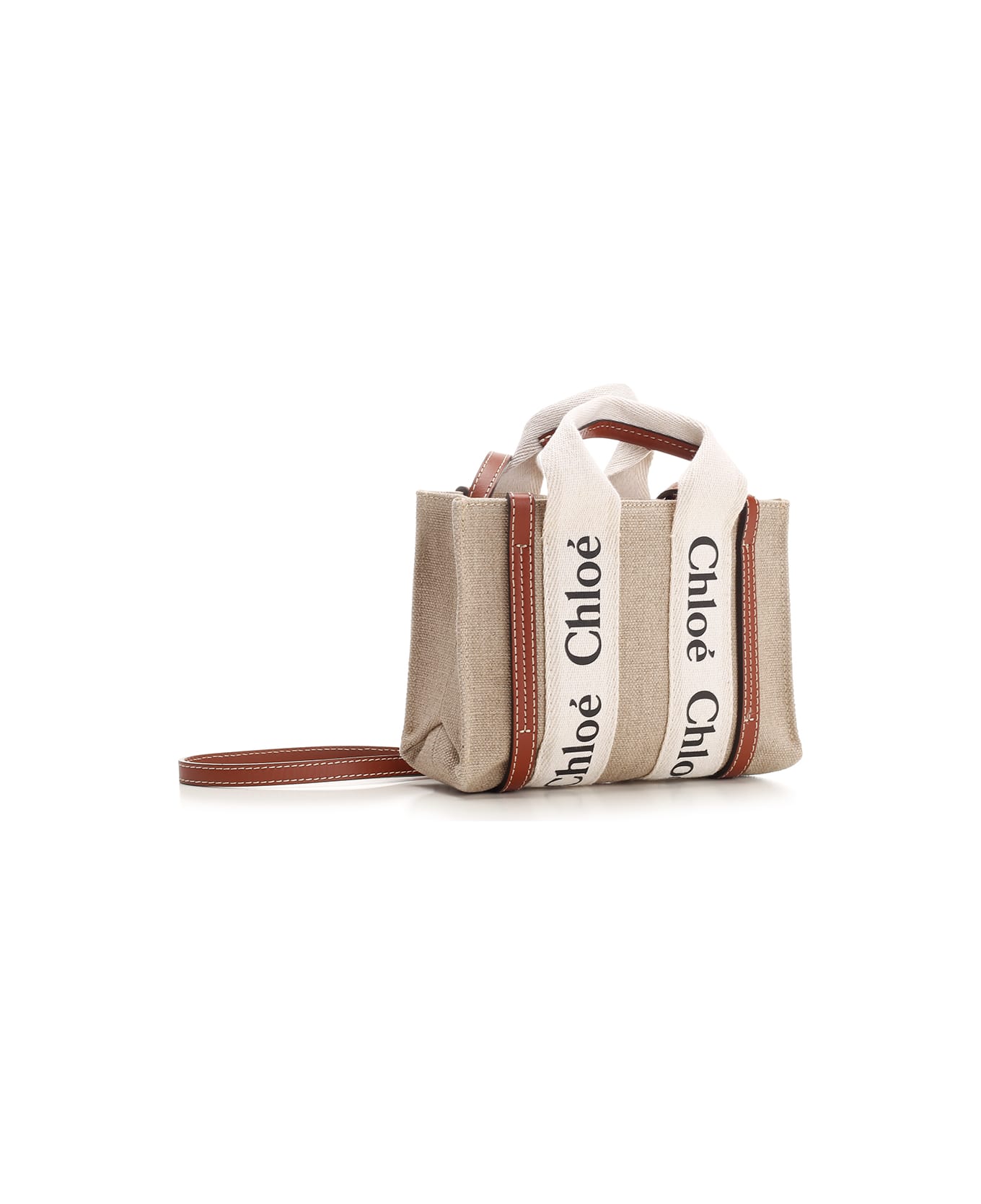 Chloé Small 
woody
 Shoulder Bag - Leather Brown