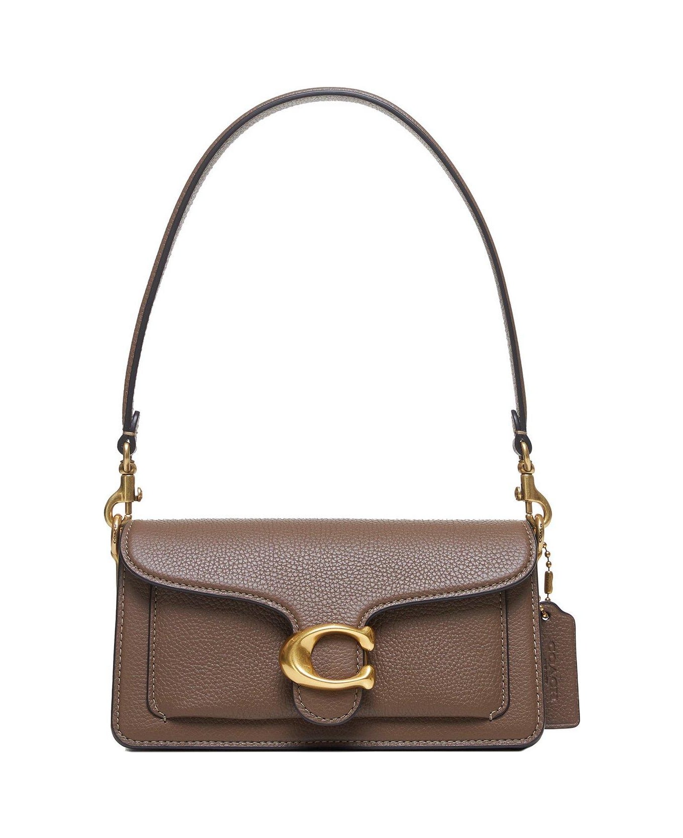 Coach Tabby 20 Logo Plaque Shoulder Bag - Dove Grey
