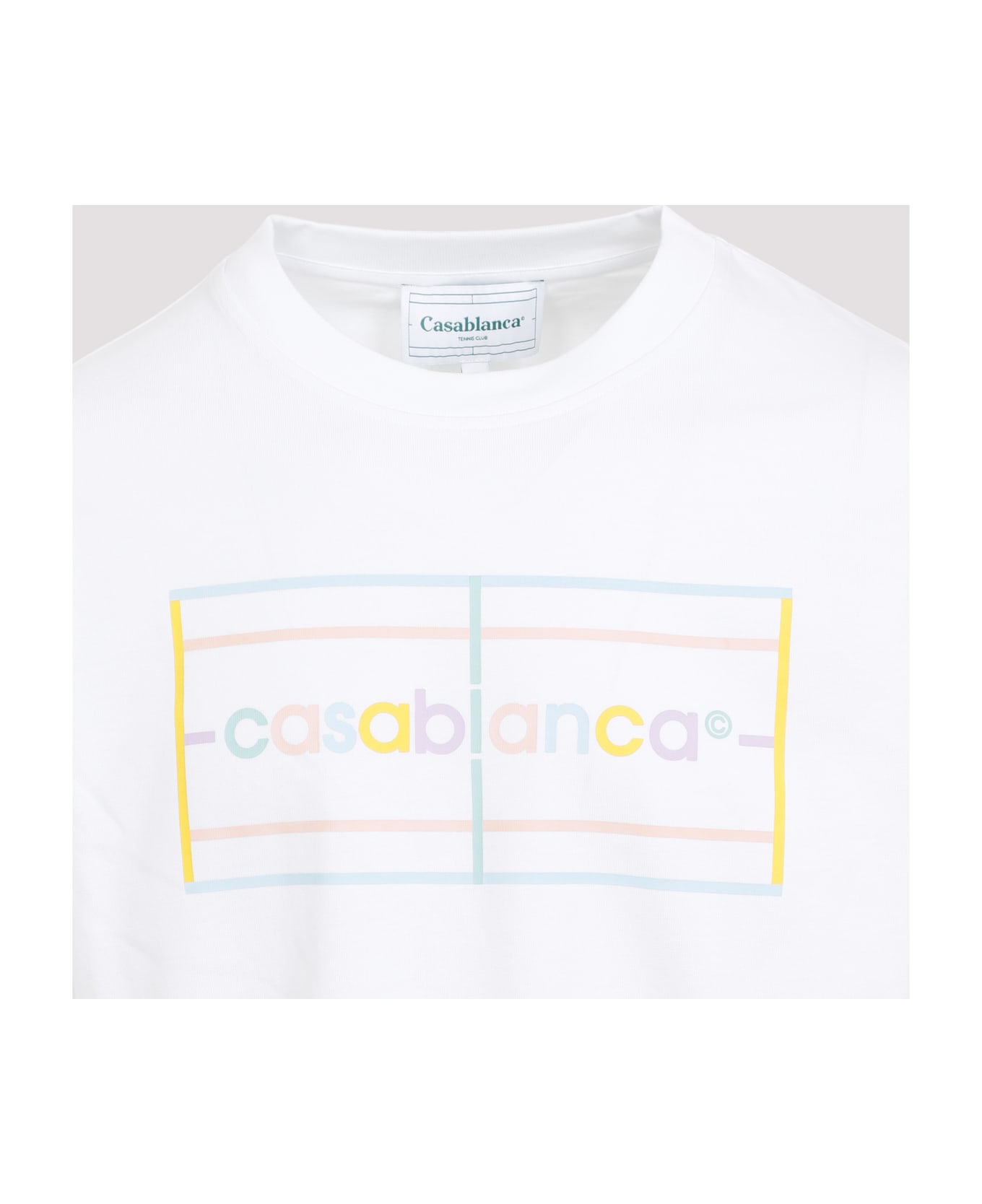 Casablanca Pastel Court Screen T-shirt - Pastel Court