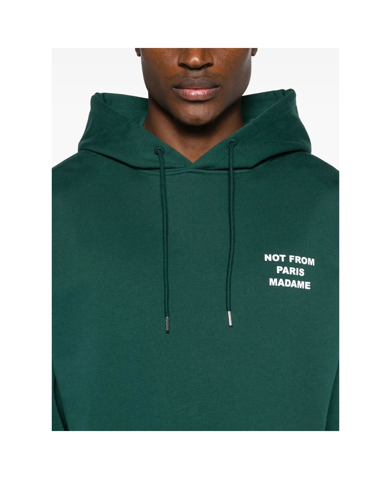 Drôle de Monsieur Le Hoodie Slogan - Dgn Dark Green