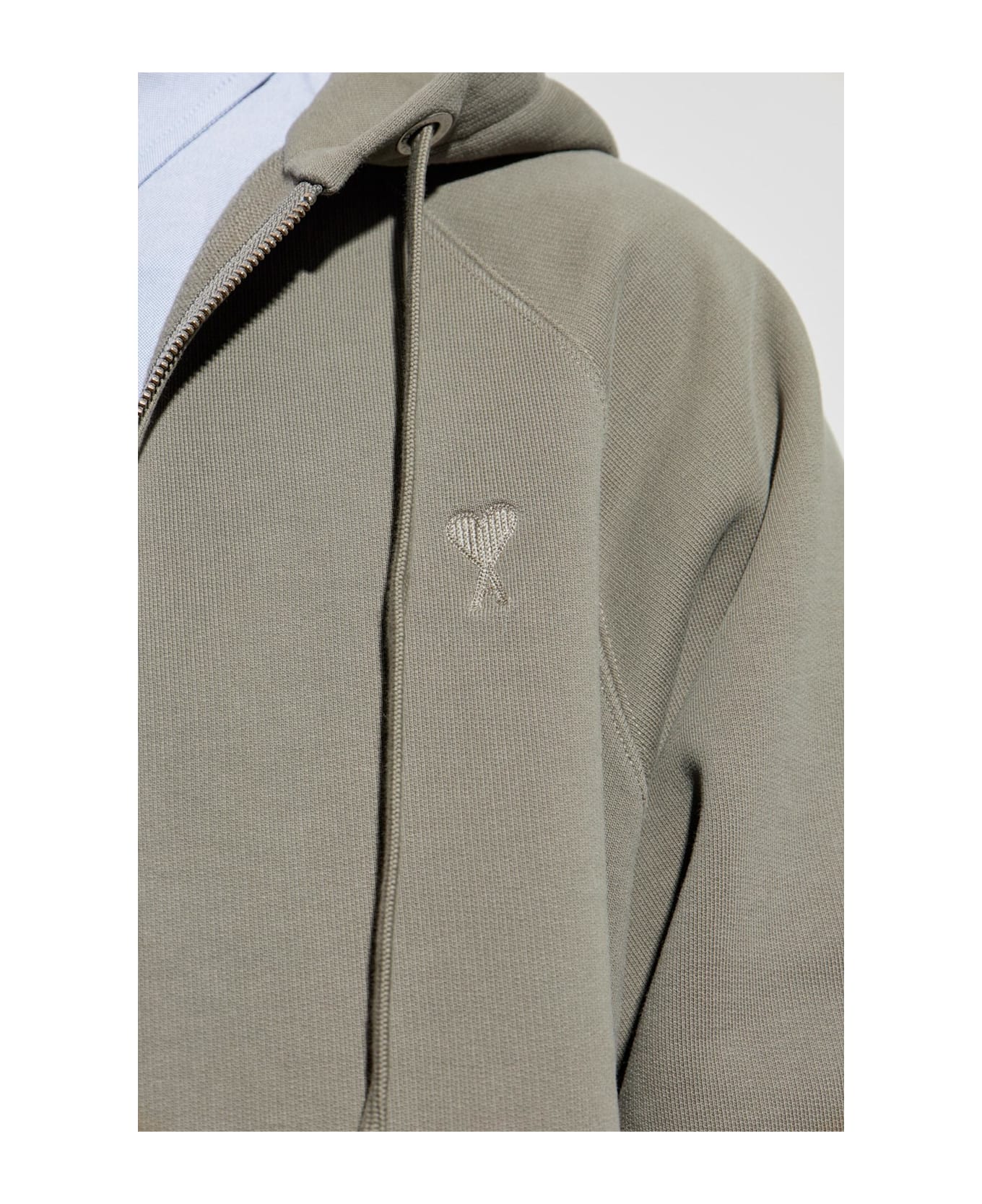 Ami Alexandre Mattiussi Sweatshirt With Logo - GREEN