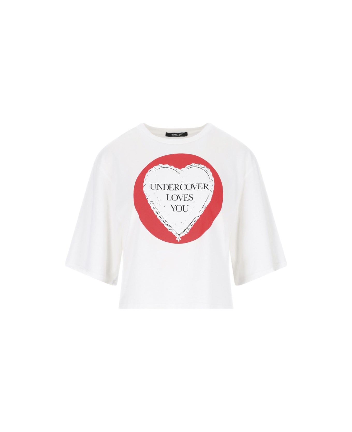 Undercover Jun Takahashi Printed Crop T-shirt - White