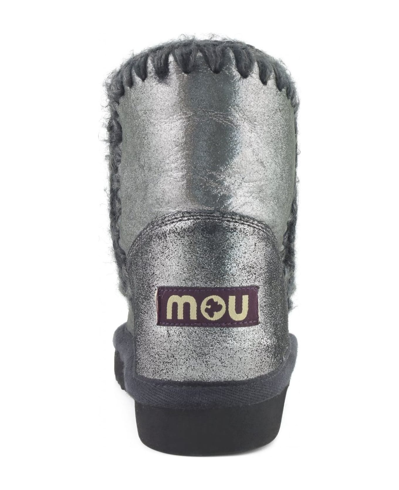 Mou Microglitter Black Double-face Sheepskin Eskimo 18 - Black