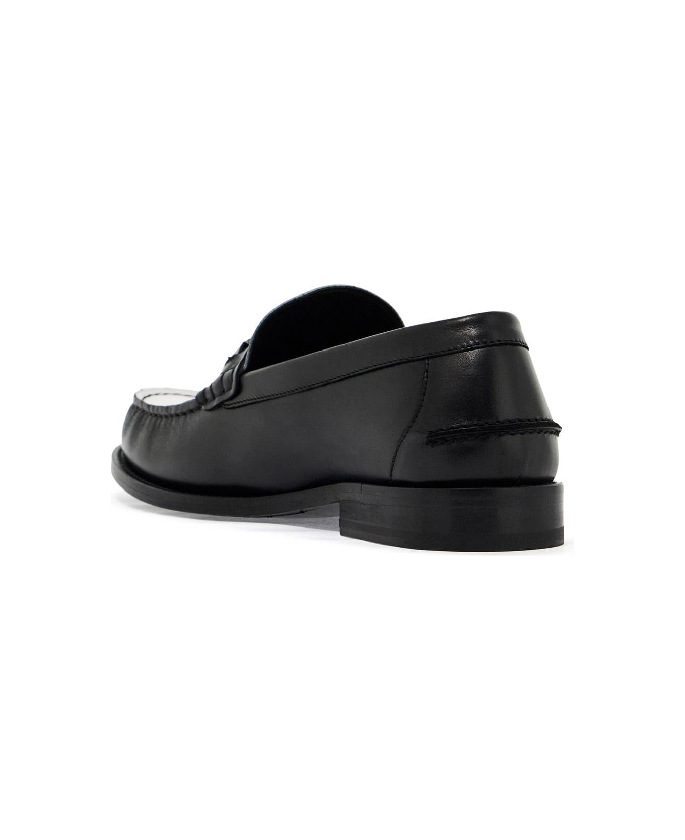 Versace Medusa '95 Loafers - BLACK-RUTHENIUM ULTRA BLA (Black)