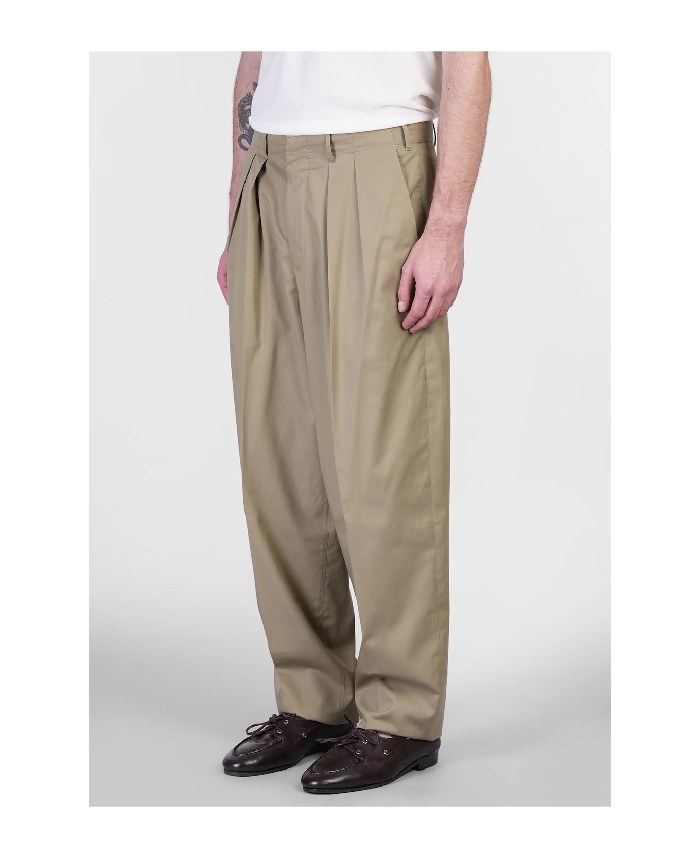 PT Torino Sd65 Pants In Green Wool And Polyester - green