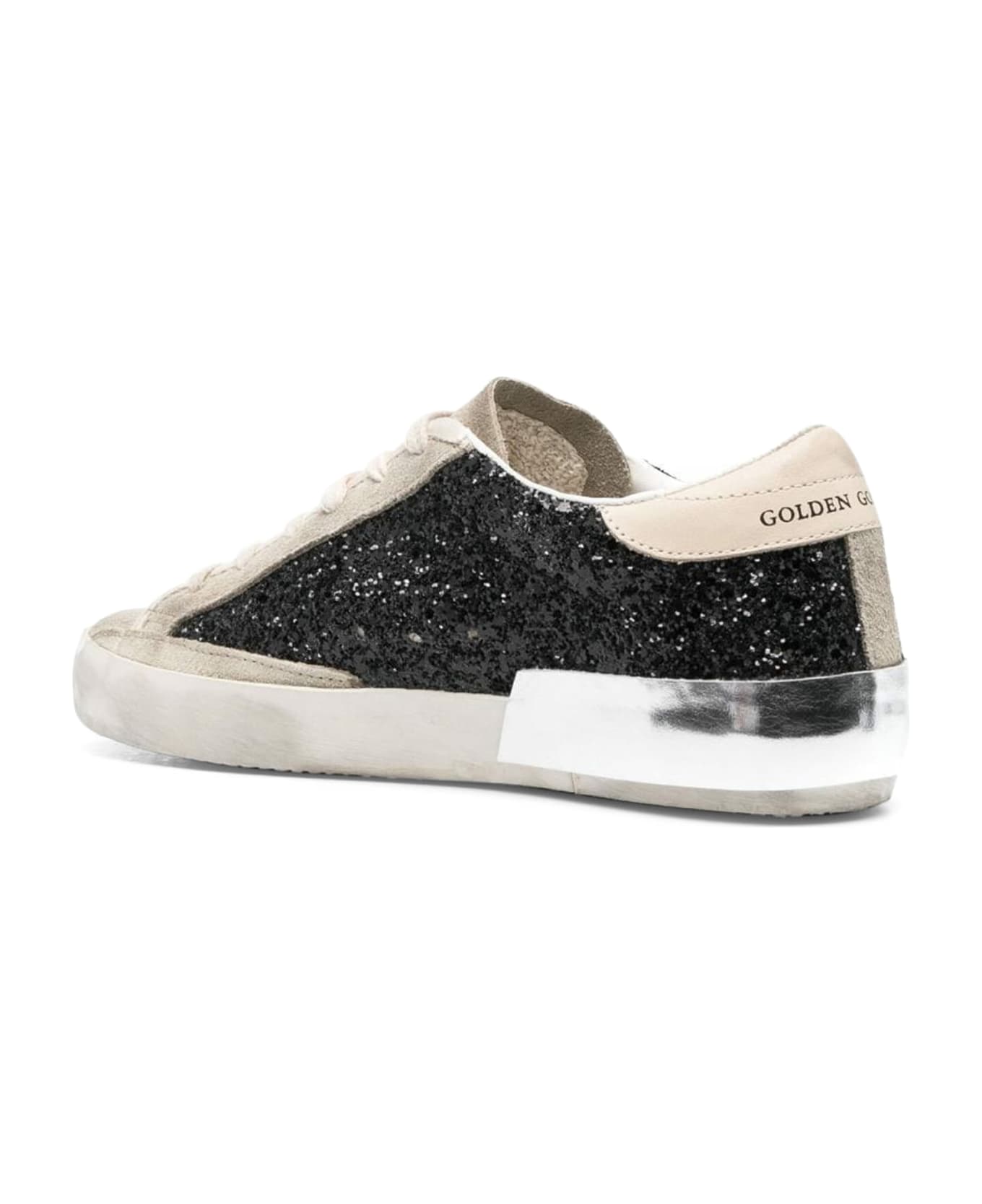 Golden Goose Super-star Sneakers - Black/taupe/butter cream