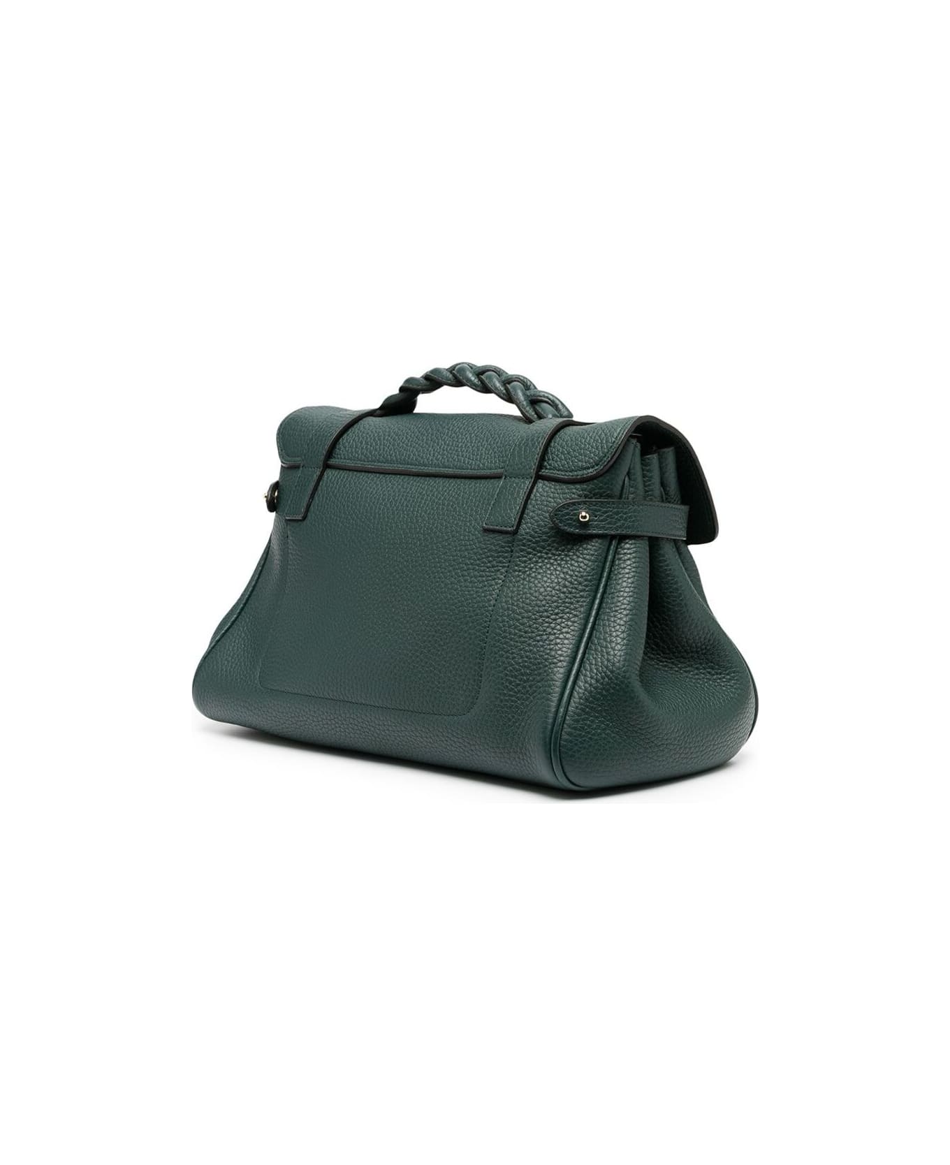 Mulberry Woman's Alexa Heavy Green Leather Handbag - Green