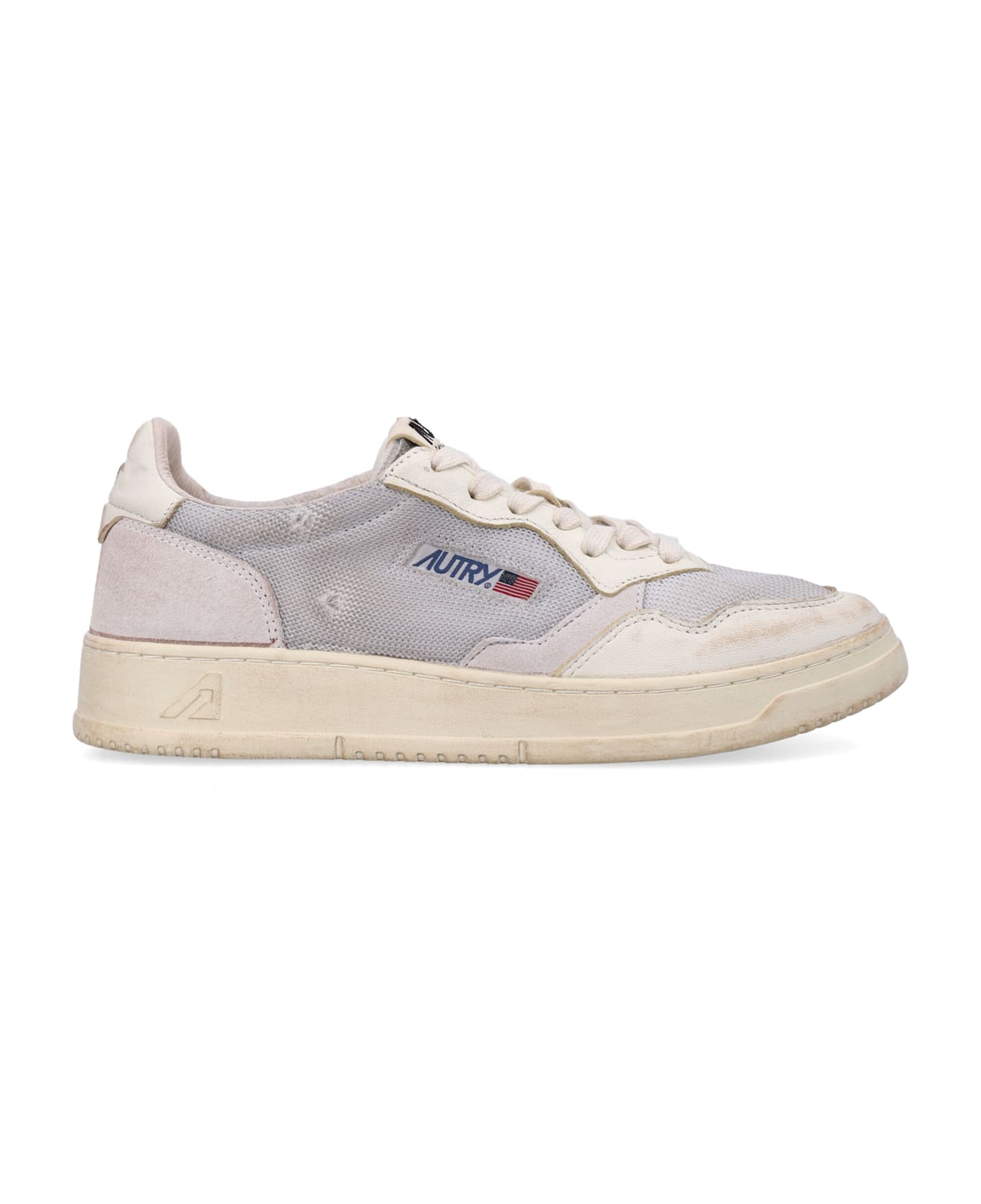 Autry Medalist Low Super Vintage Sneakers - GREY WHITE