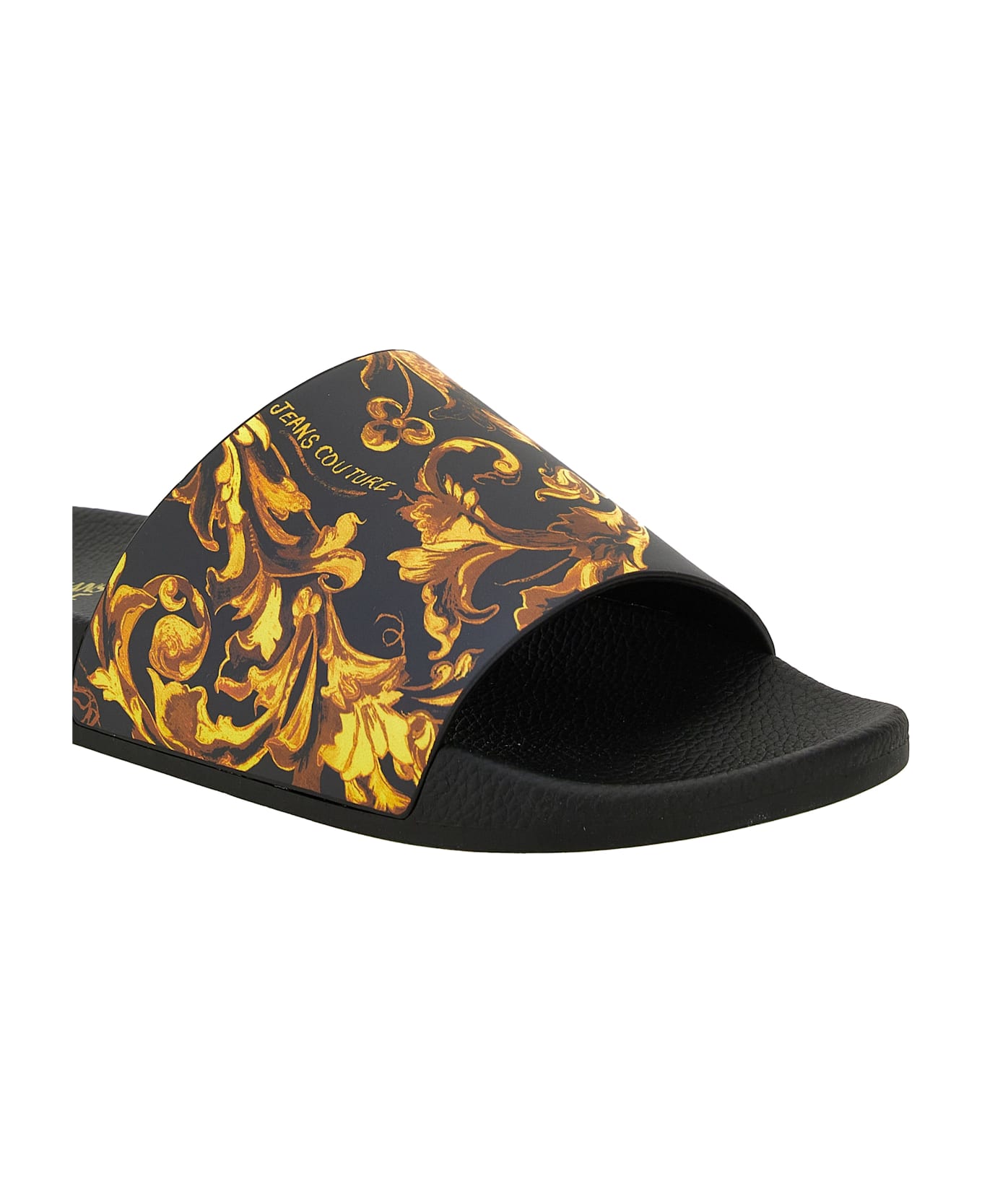 Versace Jeans Couture Pool Slides - Black