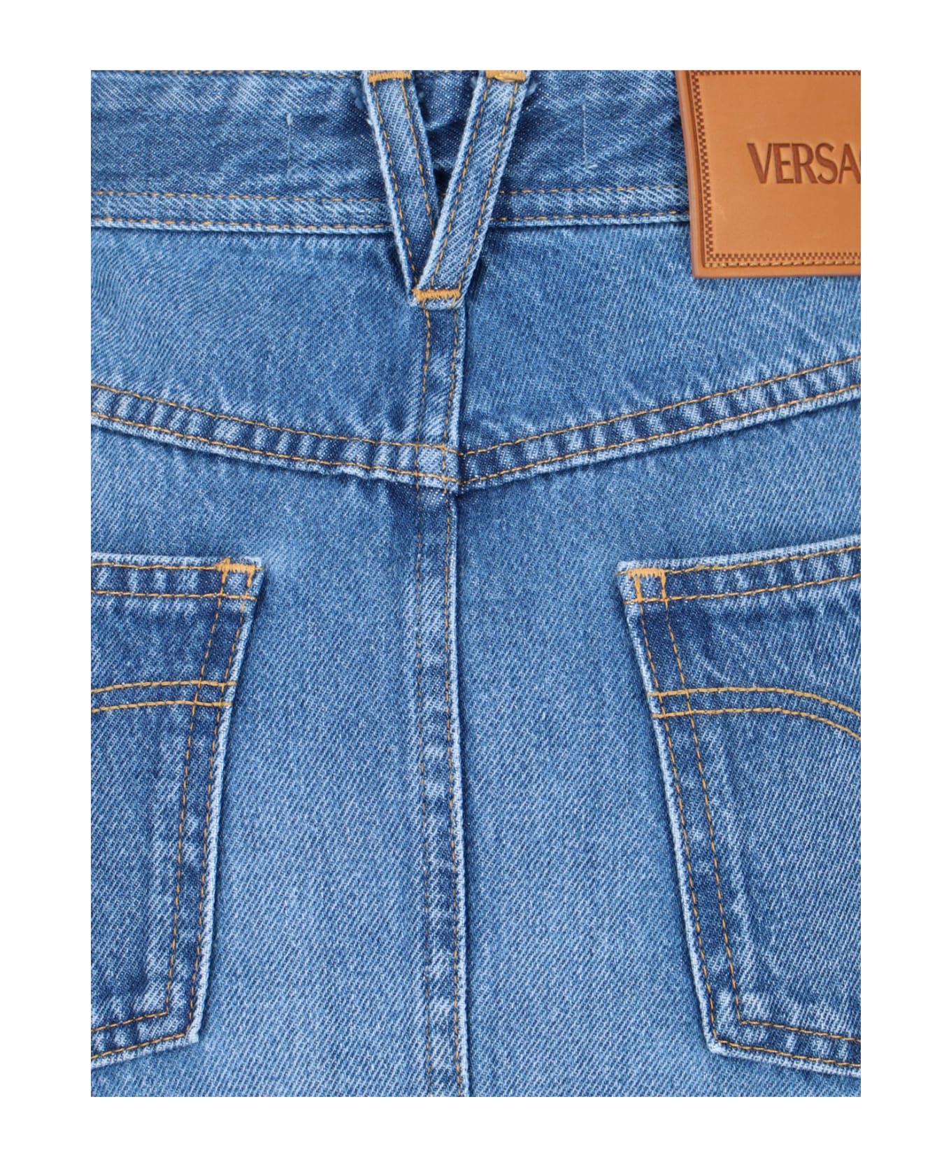 Versace Denim Mini Skirt - Blue