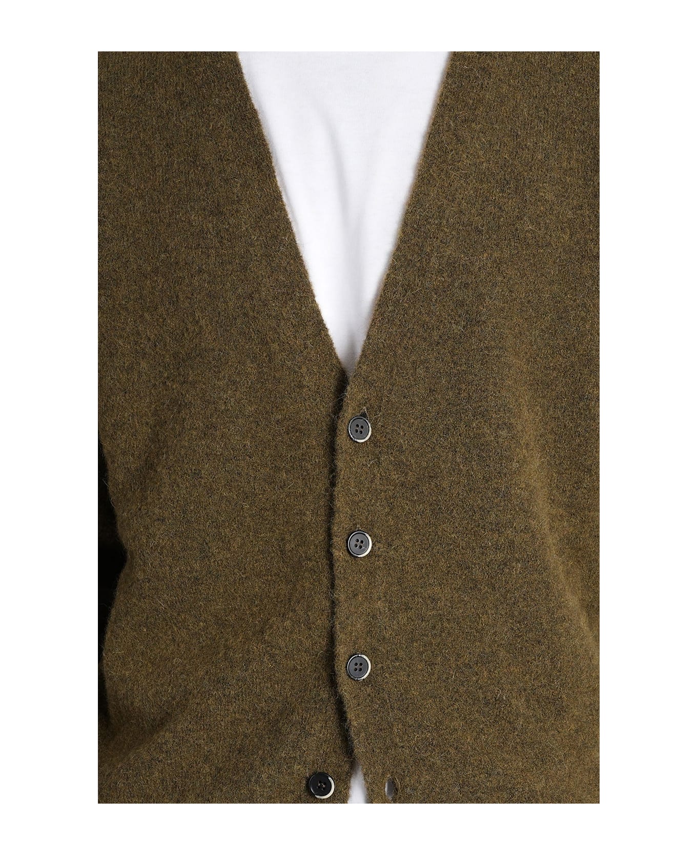Barena Gajola Cardigan In Green Wool - green
