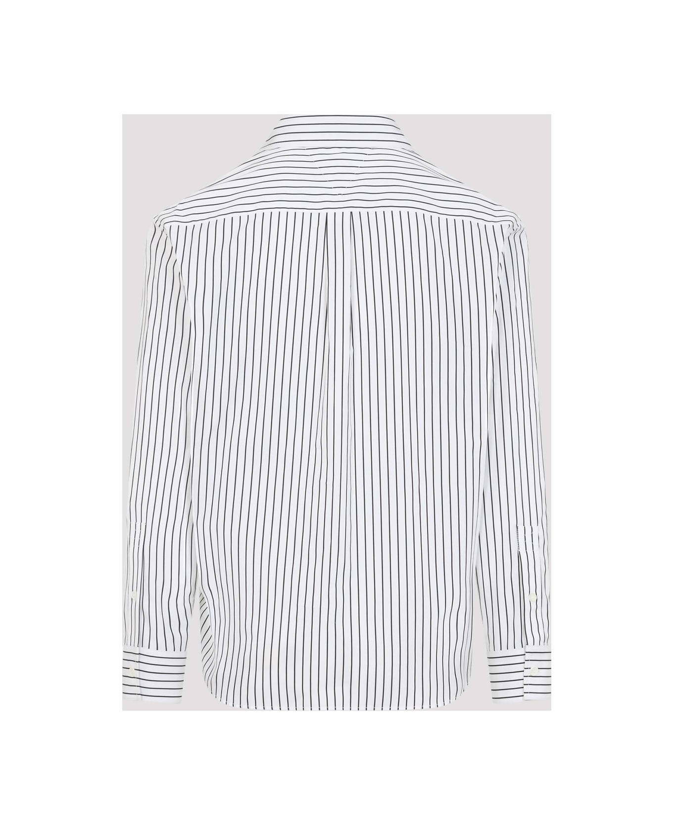 Bottega Veneta Embroidered Poplin Shirt - WHITEBLACK