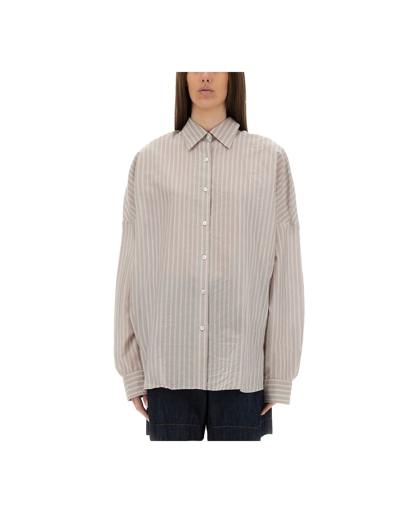 Dries Van Noten Oversized Striped Shirt - MULTICOLOUR