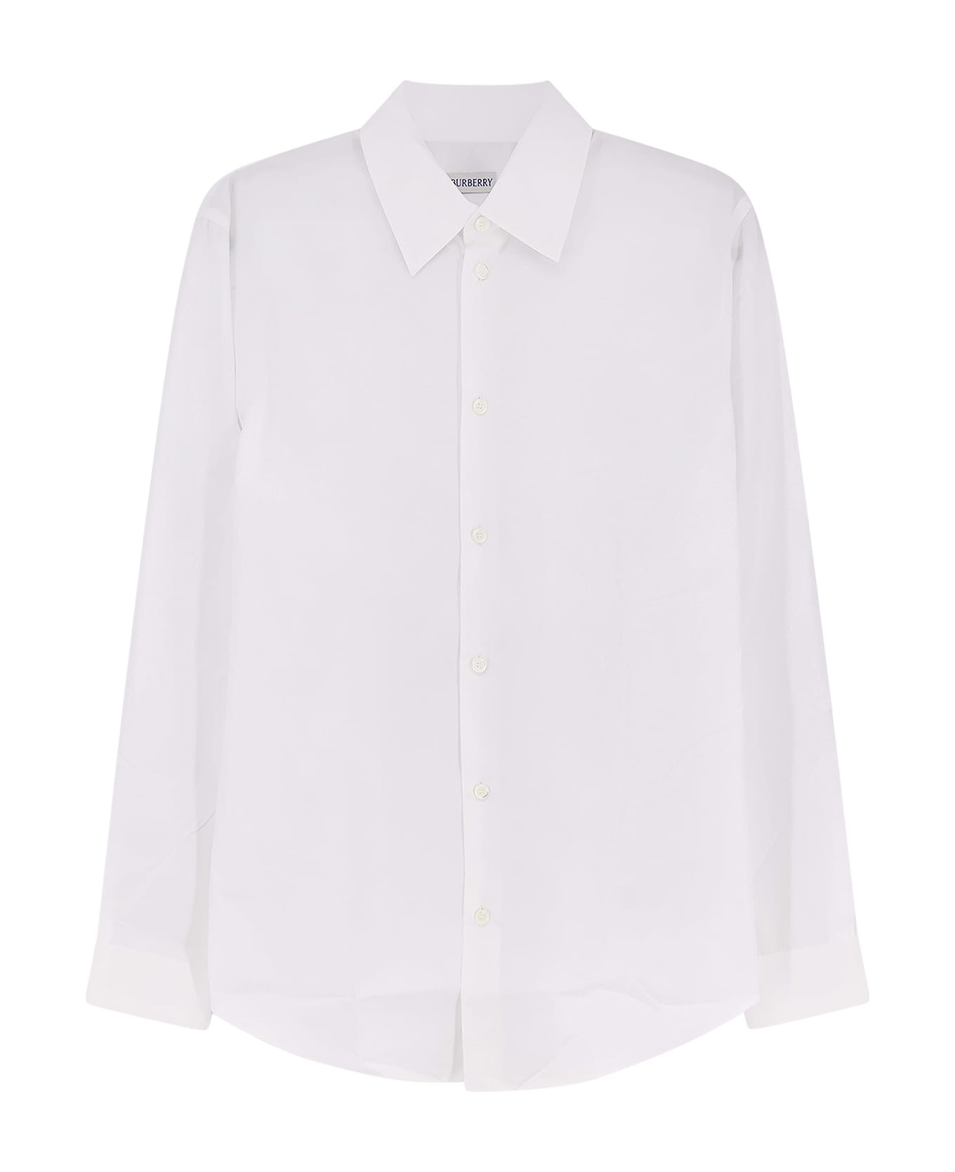 Burberry Organic Cotton Shirt - OPTIC  WHITE