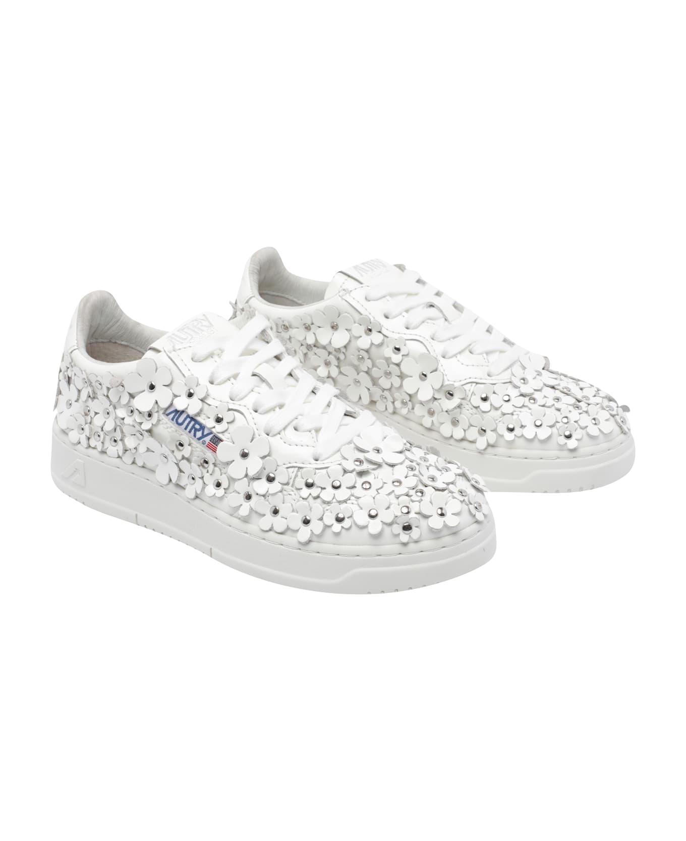 Autry Medialist Flowers Sneakers - White