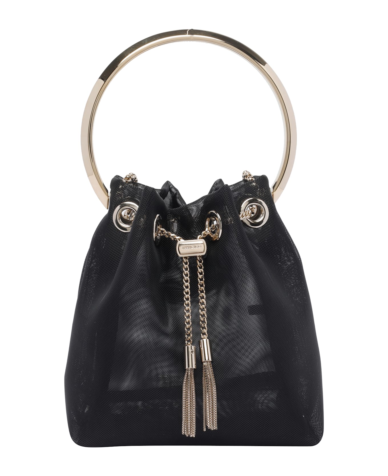 Jimmy Choo Bon Bon Bucket Bag - Black