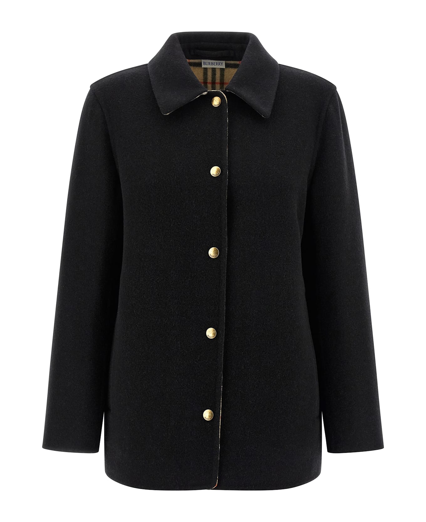 Burberry Check Lining Jacket - BLACK/NEUTRALS