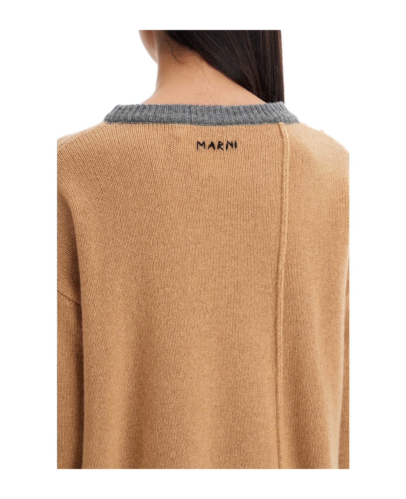 Marni Cashmere Boxy Pullover - Beige