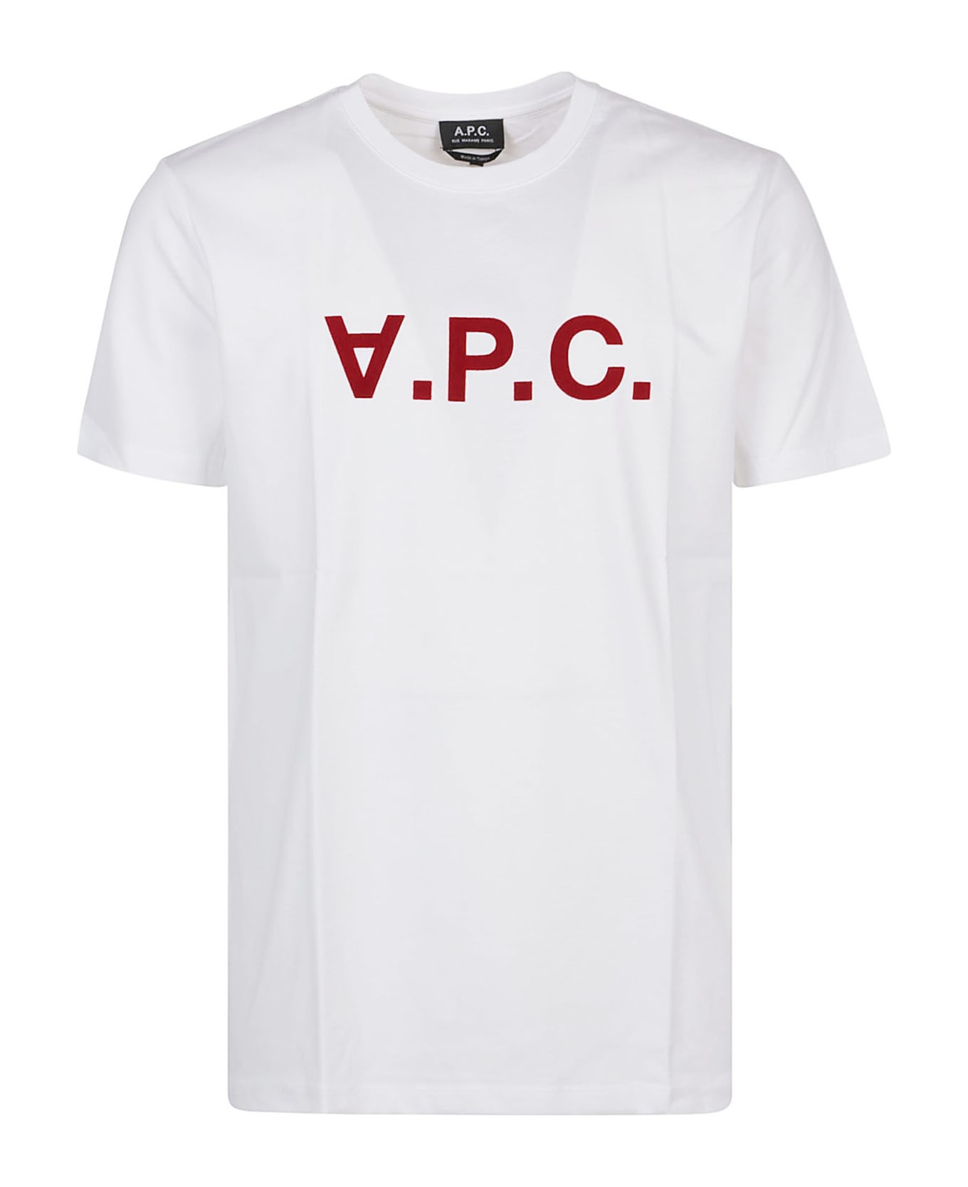 A.P.C. Vpc Color H T-shirt - Tab Blanc/rouge