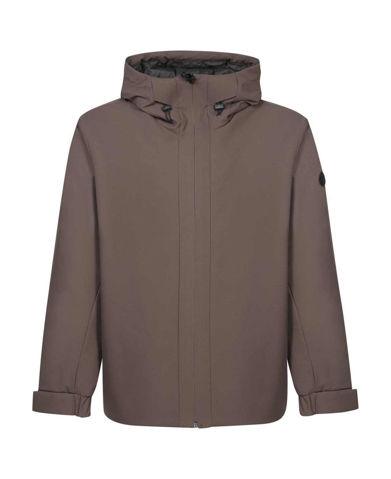 Moncler Hooded Riz Jacket - Brown