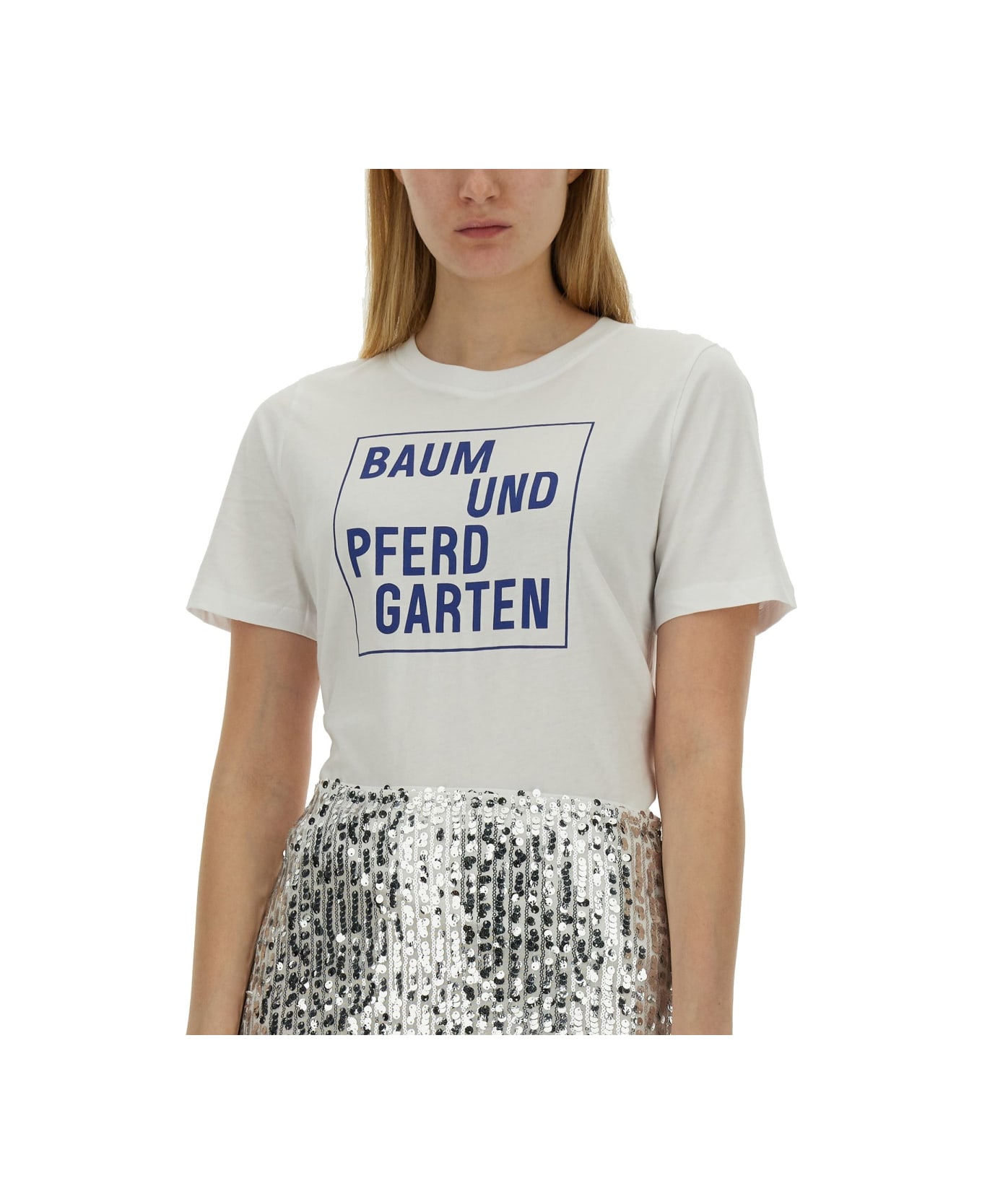 Baum und Pferdgarten T-shirt With Print - WHITE