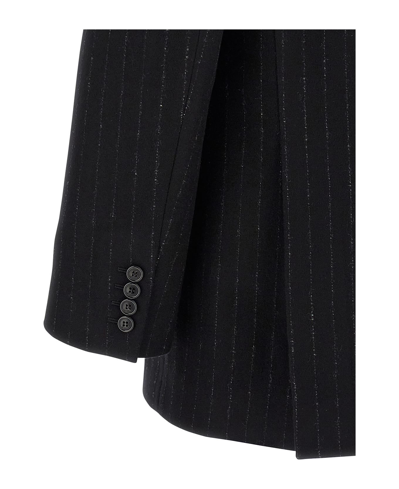 Saint Laurent Pinstripe Blazer - Black  