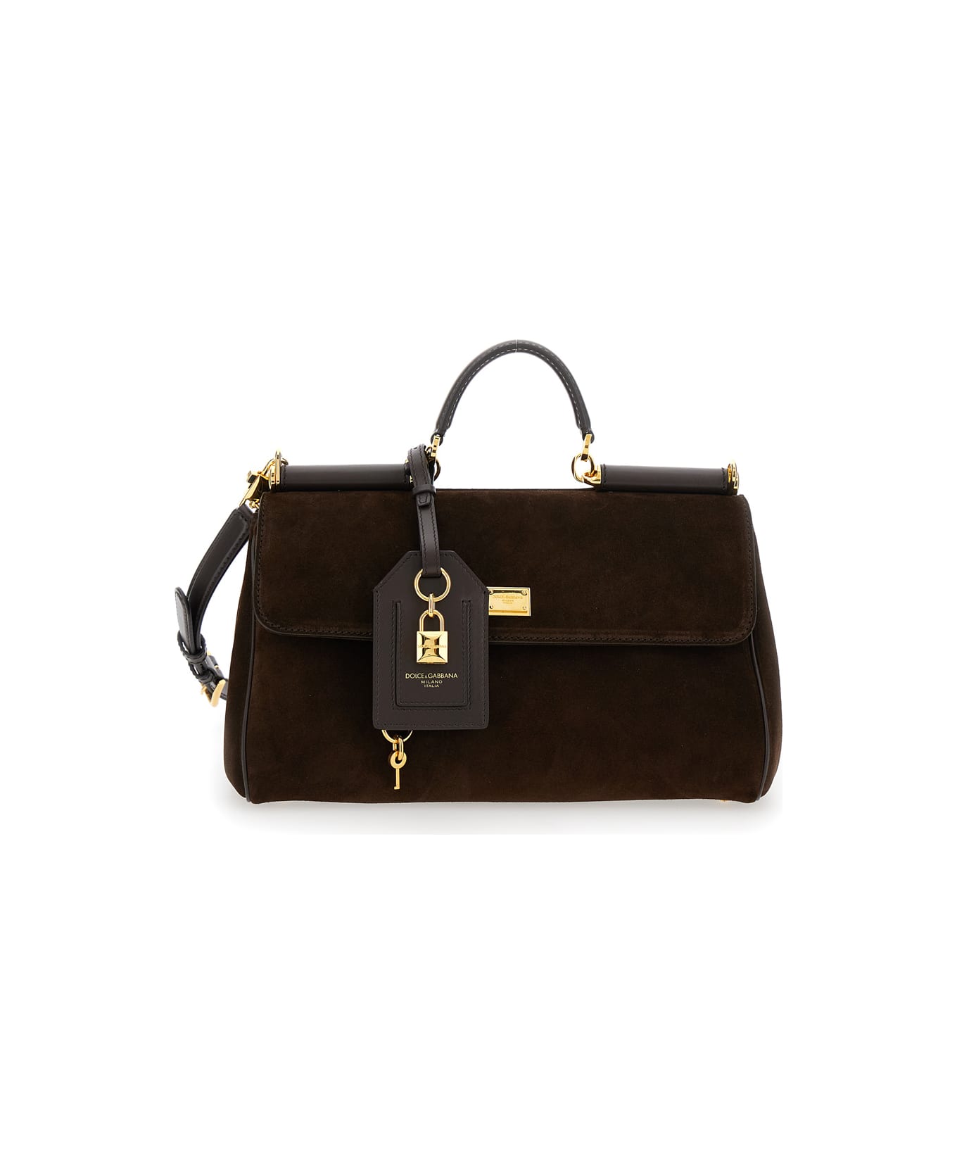 Dolce 
Gabbana Crosta V+vit.liscio Ottone - Brown トートバッグ