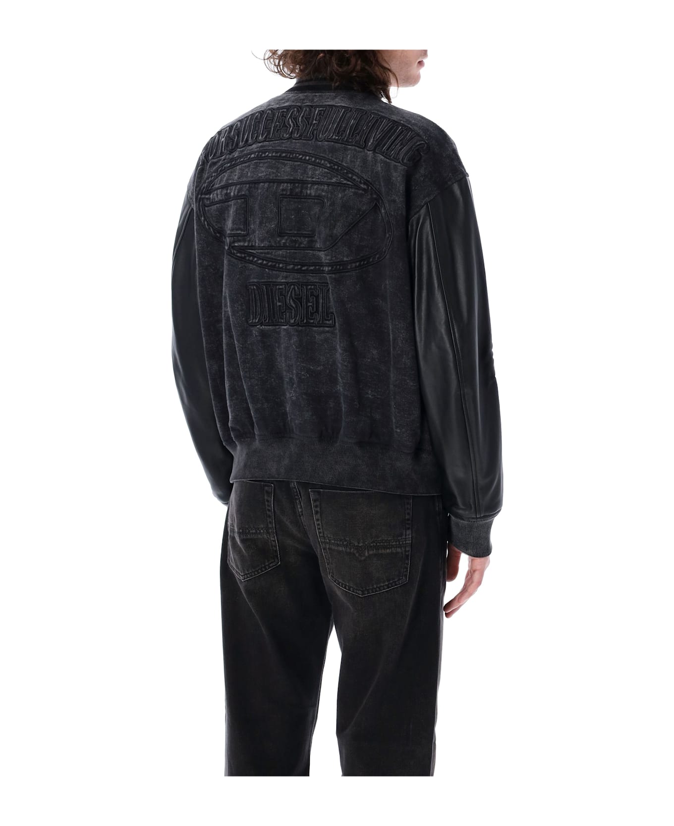 Diesel L-nyn Bomber Jacket - BLACK