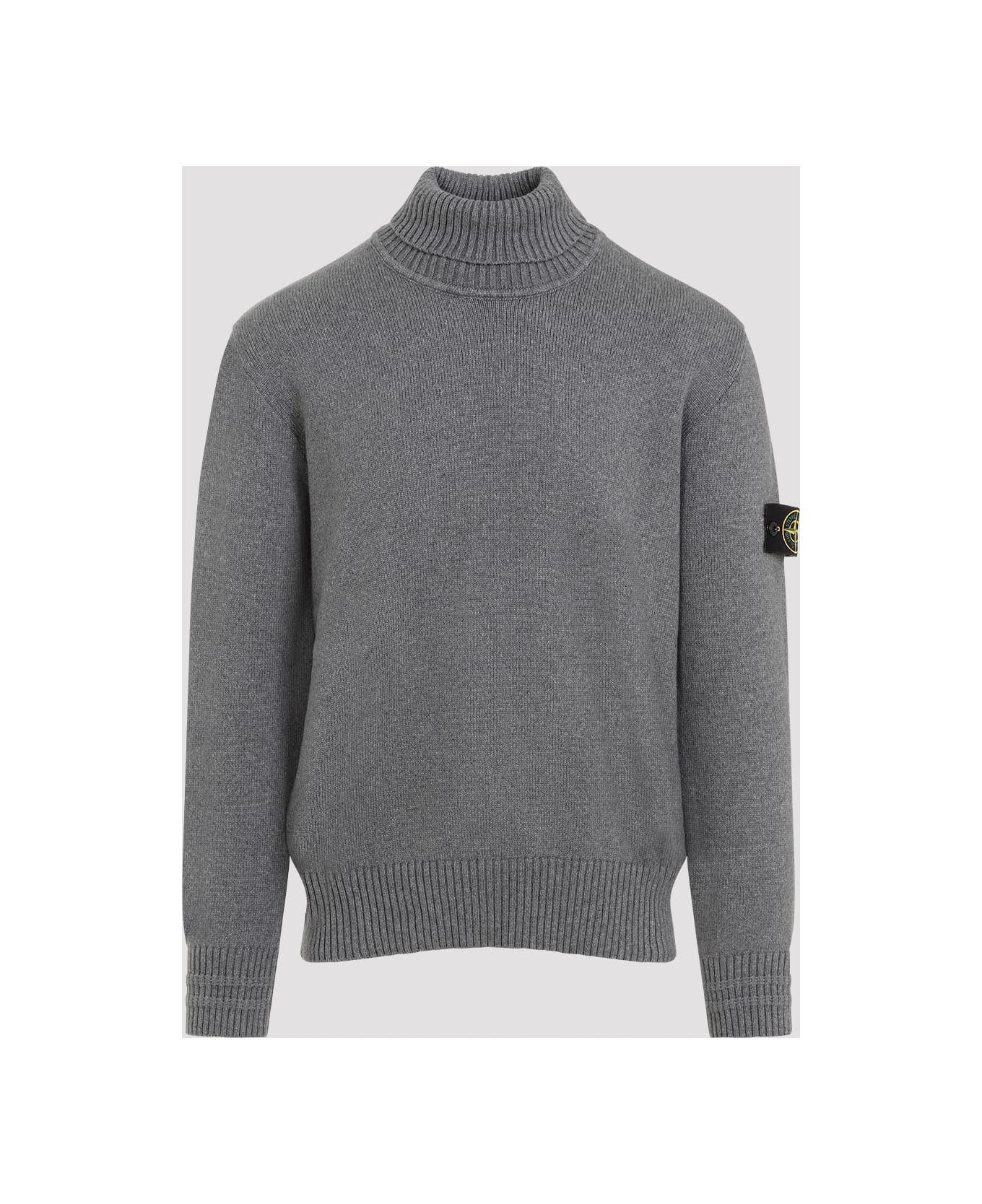 Stone Island Cotton Pullover - Melange Grey