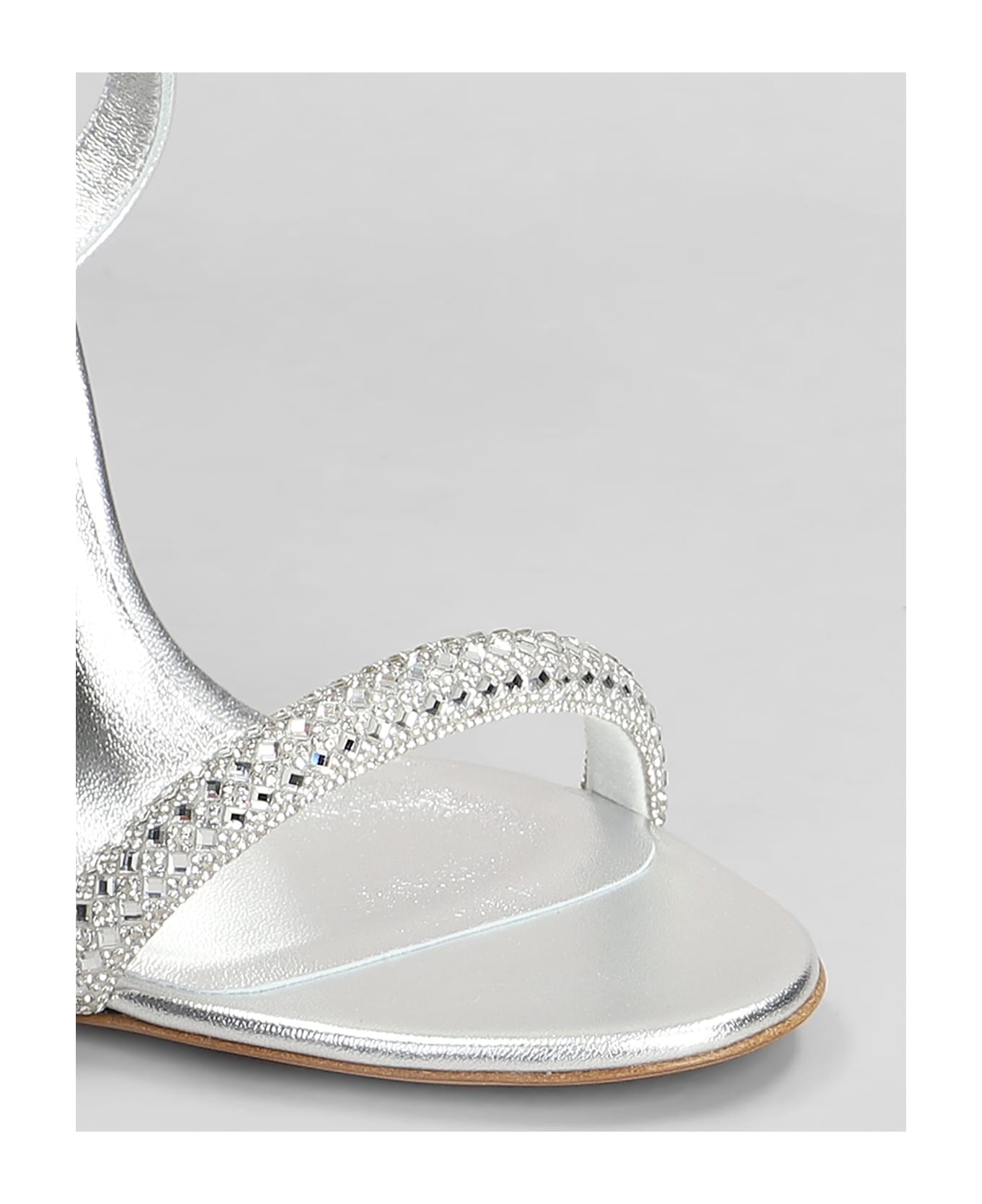 Casadei Julia Stratosphere Sandals In Silver Leather - silver