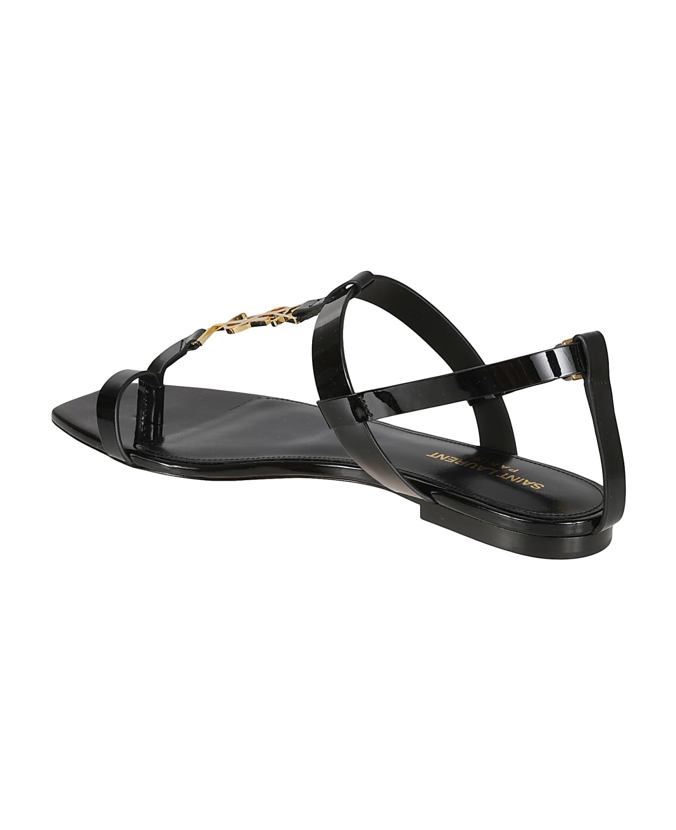 Saint Laurent Cassandra 05 Flat Sandals - Black