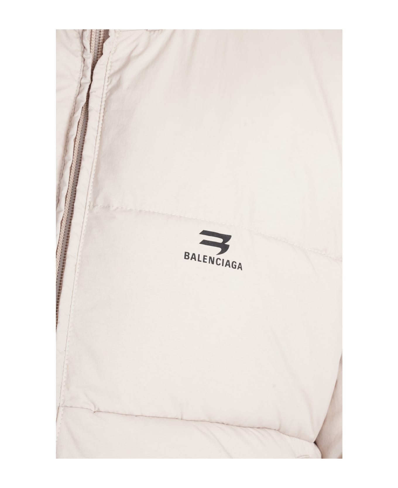 Balenciaga Nylon Padded Jacket - Seashell Beige