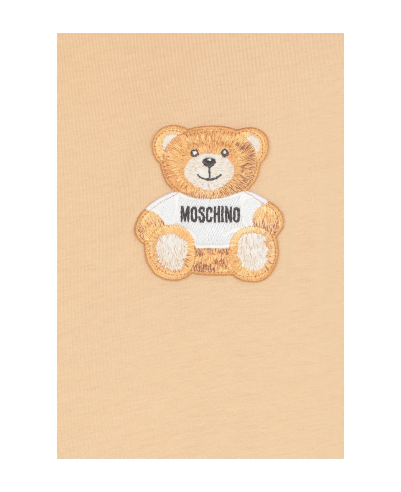 Moschino T-shirt With Logo - Beige シャツ